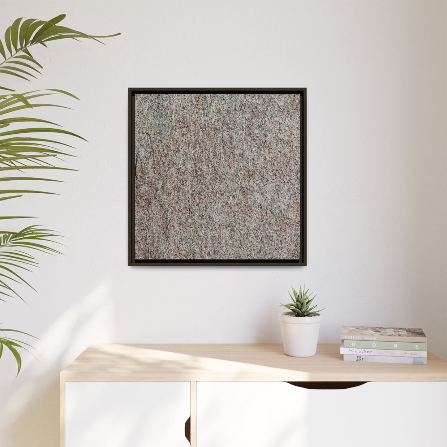 Granular Whispers - Unique Stretched Canvas Wall Art