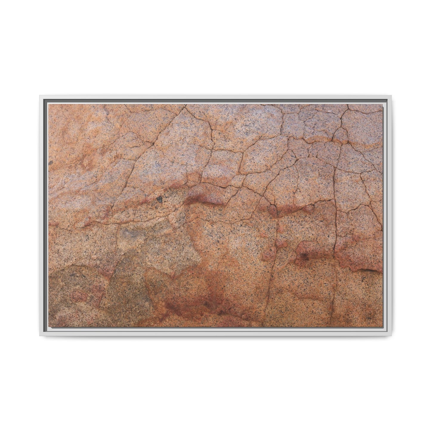 Russet Fissures - Unique Stretched Canvas Wall Art