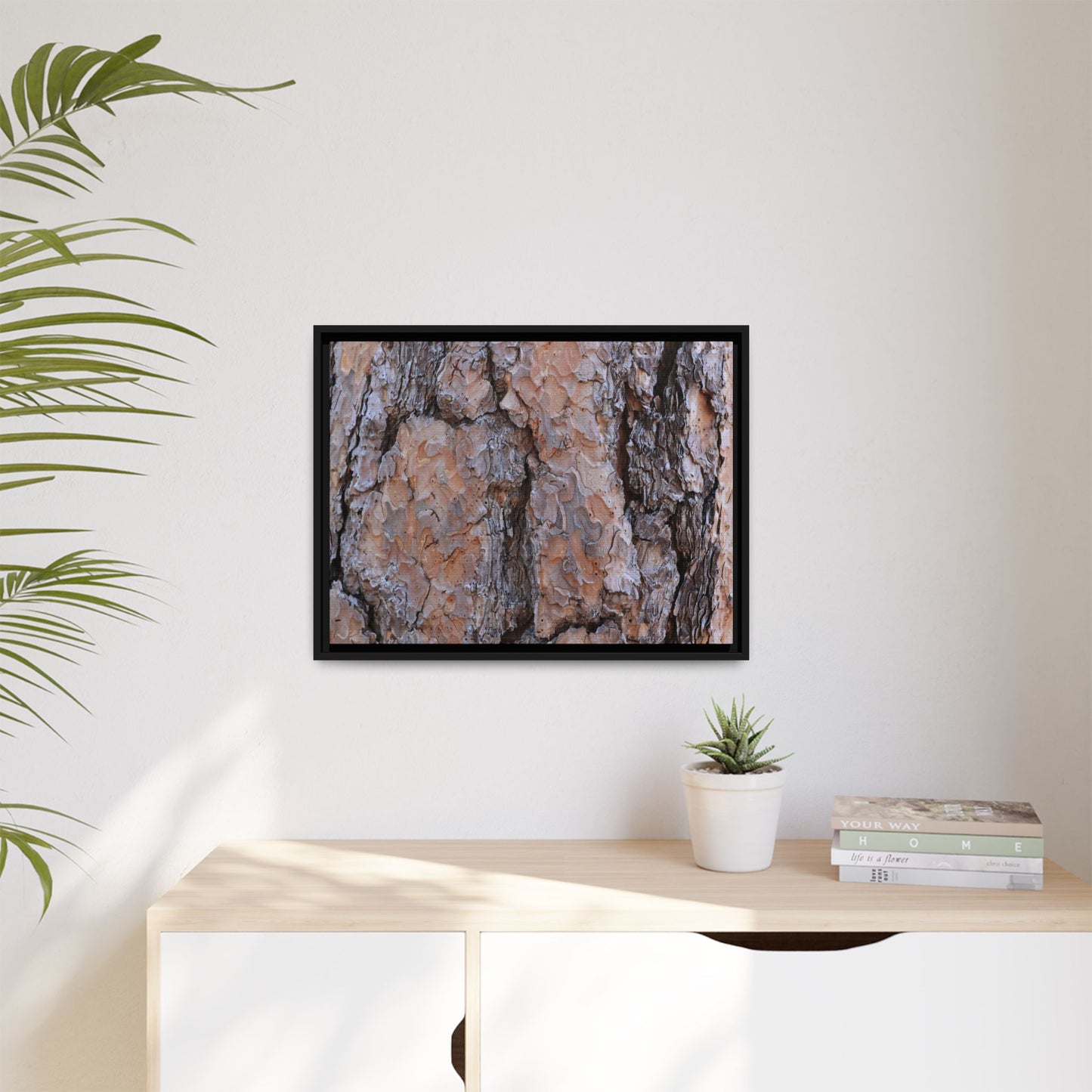 Tree Skin Symphony - Unique Stretched Canvas Wall Art