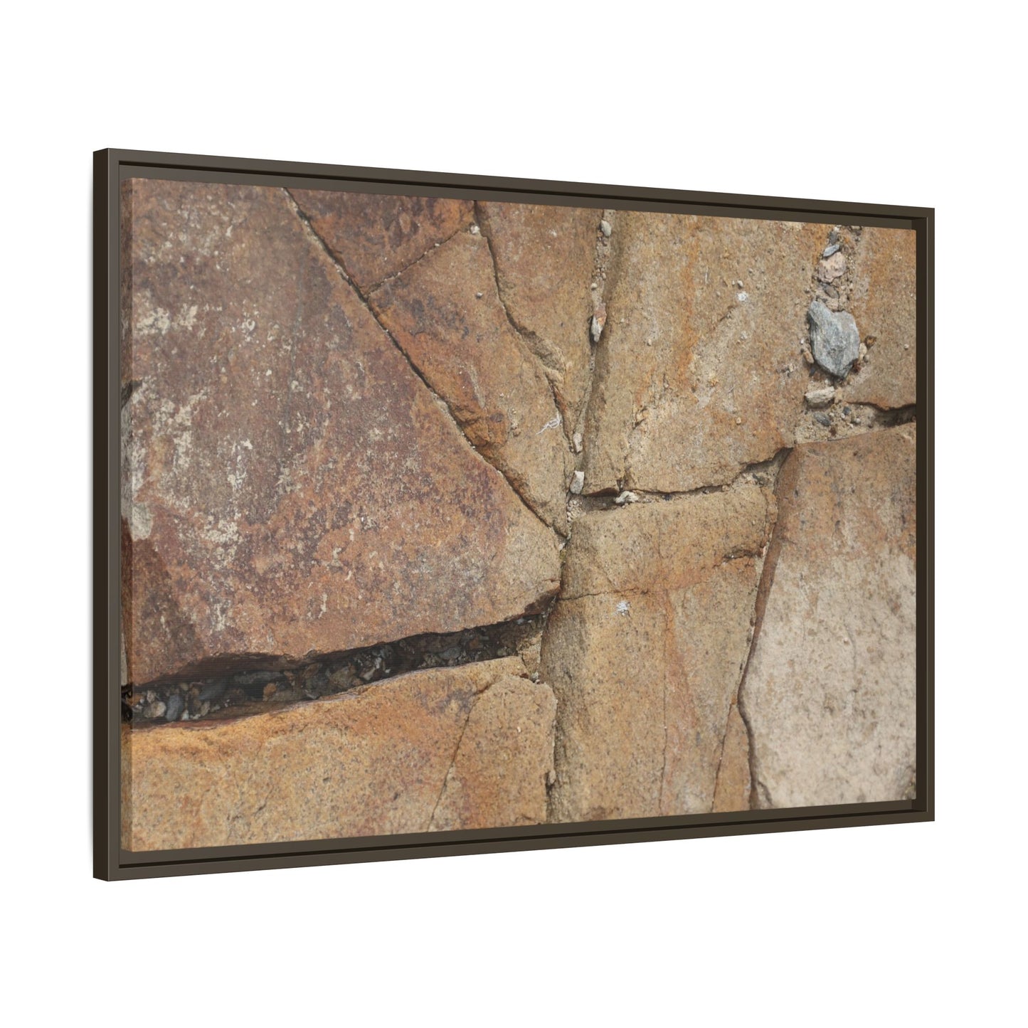 Rusty Crevices - Unique Stretched Canvas Wall Art