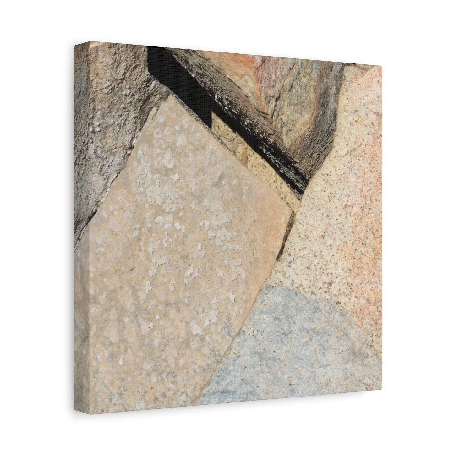 Stone Fragments - Unique Frameless Canvas Wall Art