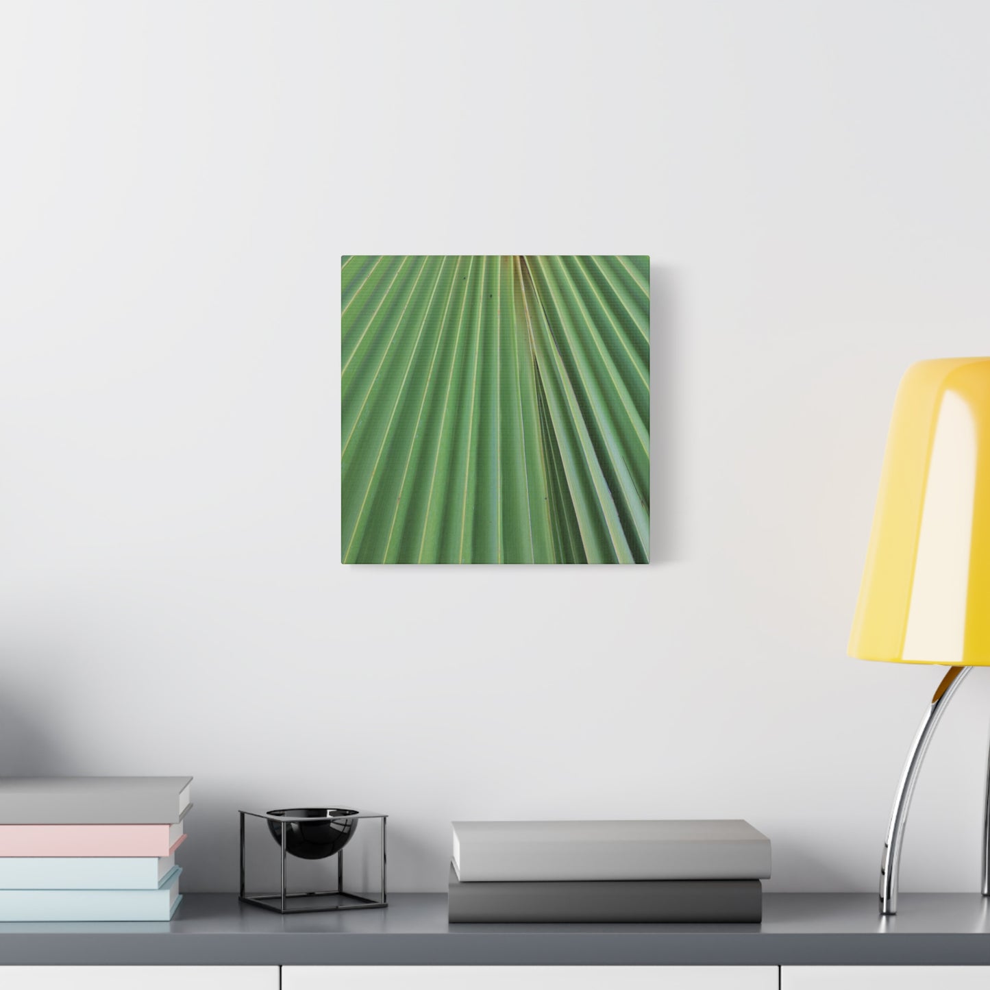 Fan of Green - Unique Frameless Canvas Wall Art