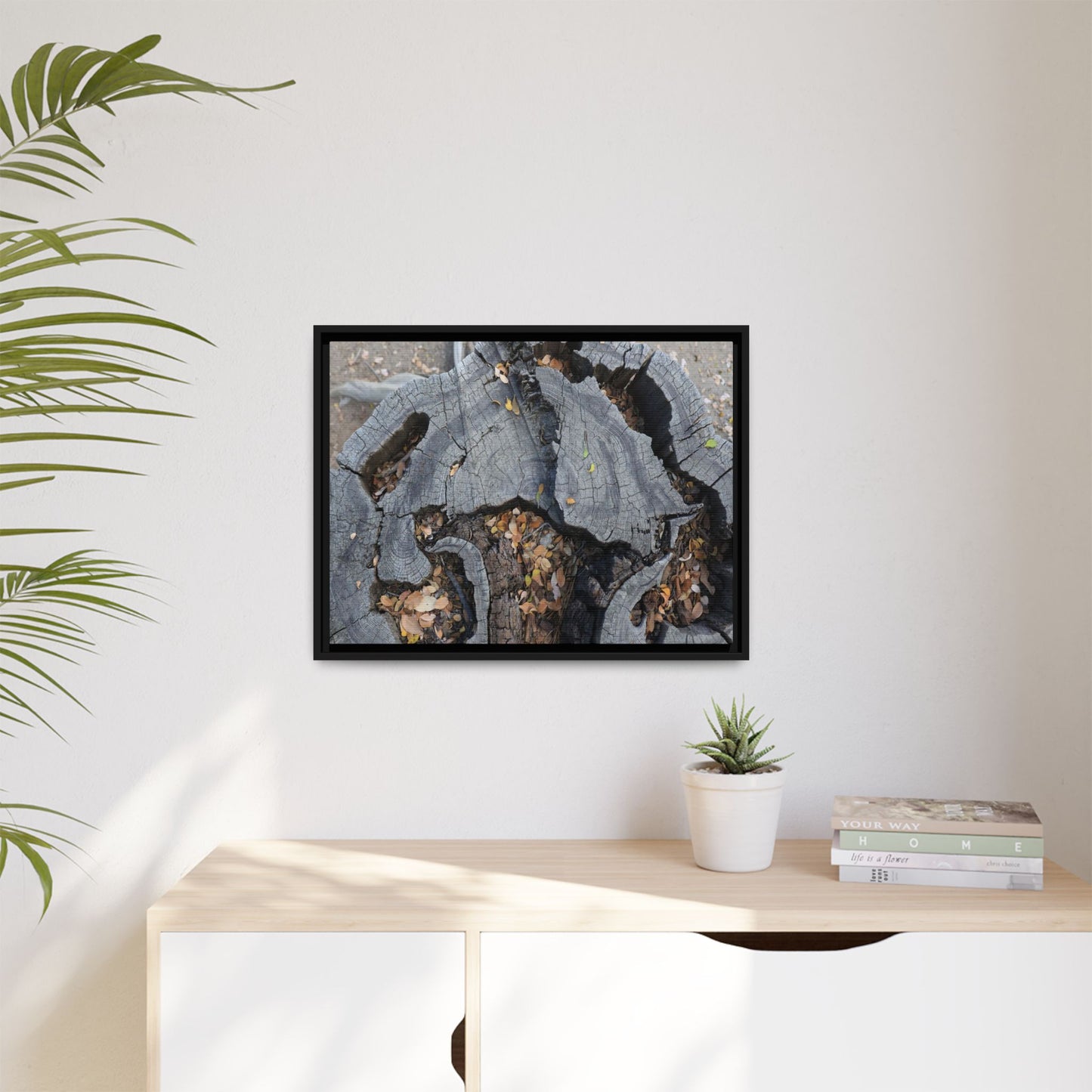 Time's Fractal Memory - Unique Stretched Canvas Wall Art