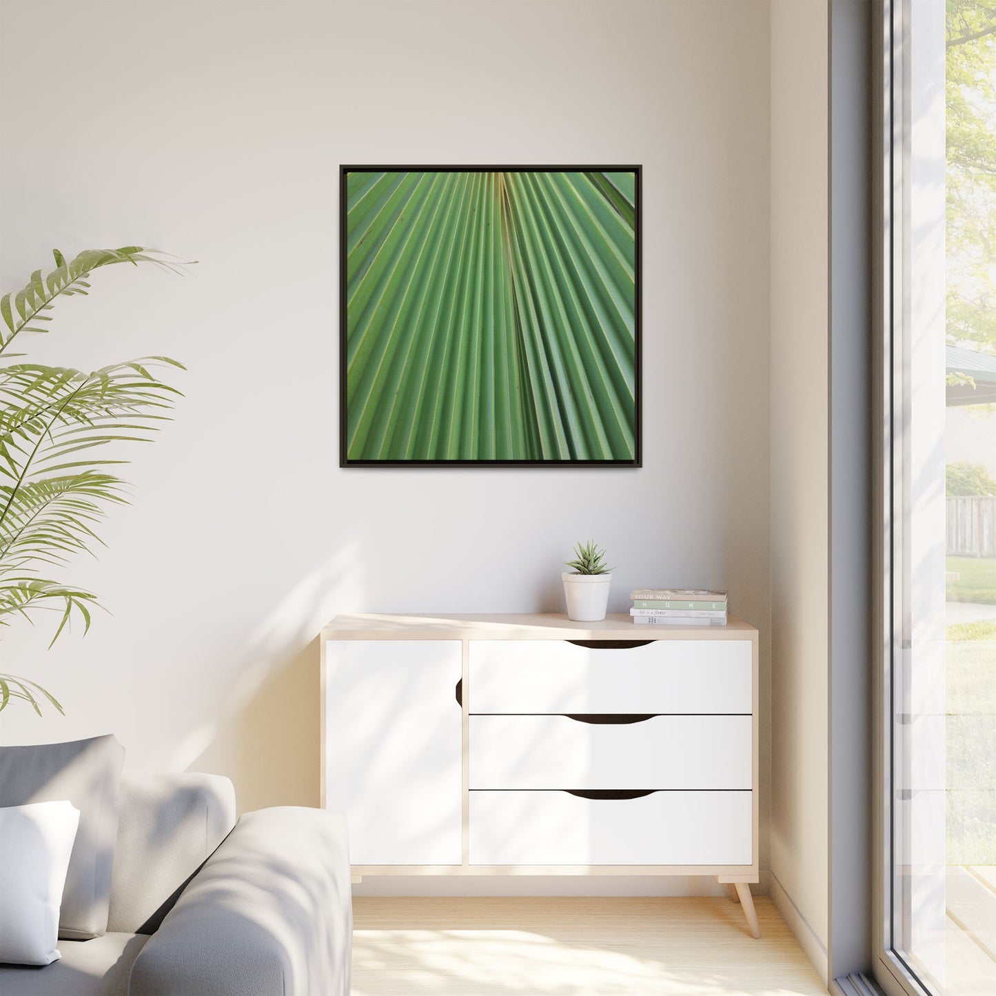Verdant Veins - Unique Stretched Canvas Wall Art