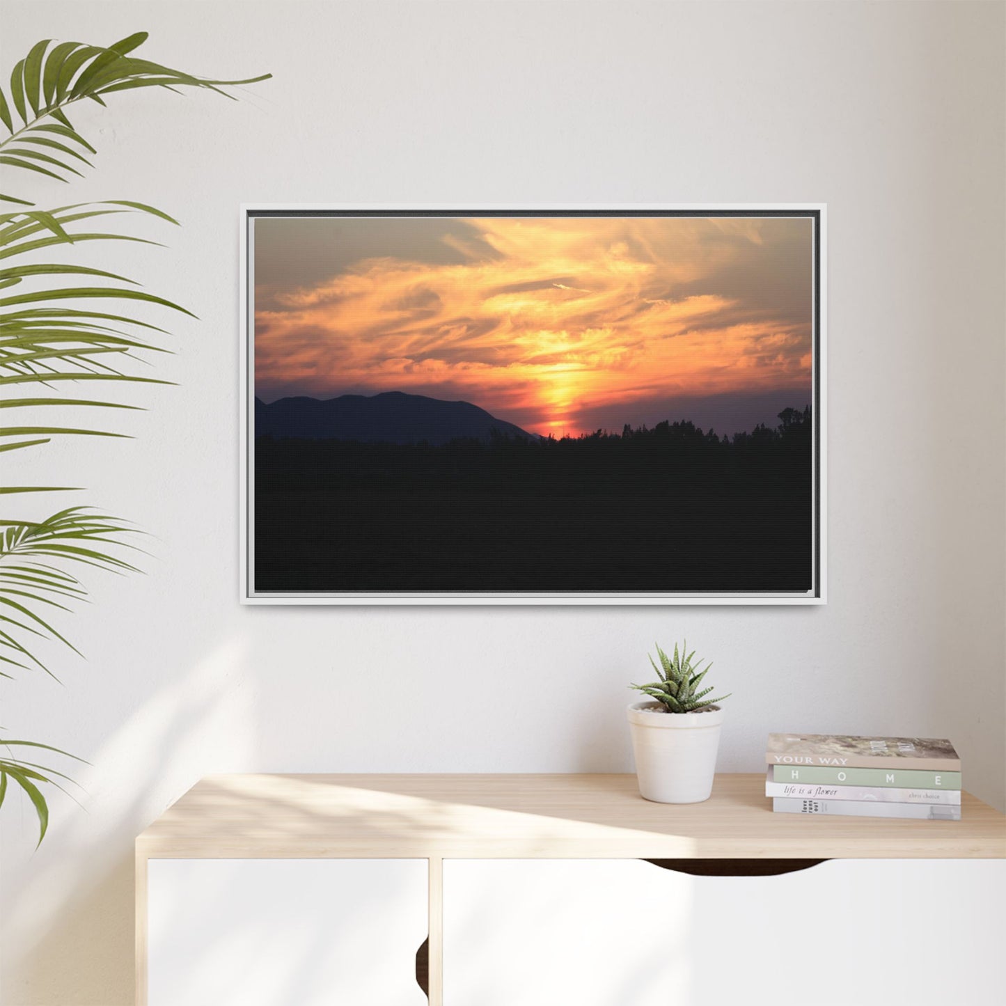 Gilded Horizon - Unique Stretched Canvas Wall Art