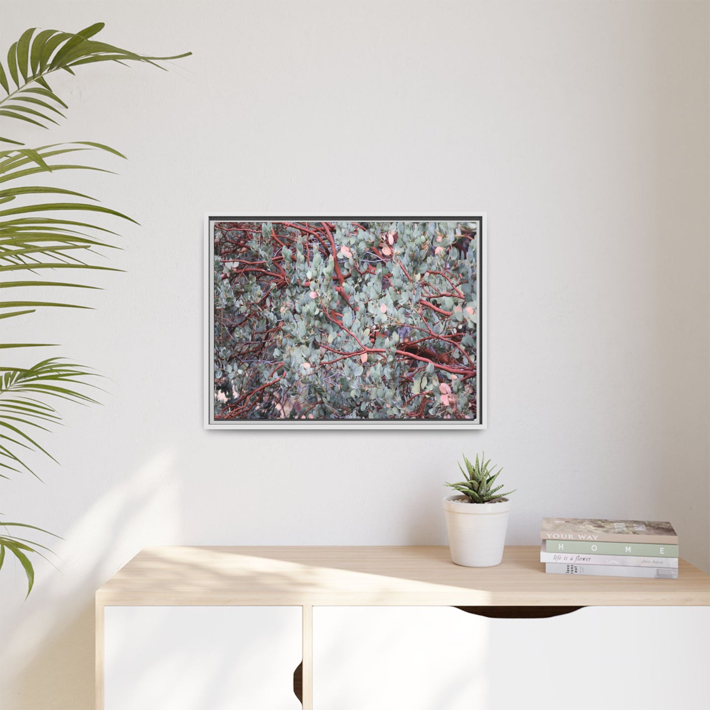 Whispers of Sage - Unique Stretched Canvas Wall Art