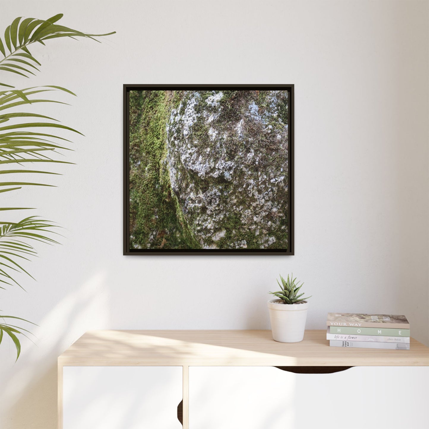 Lichen Landscape - Unique Stretched Canvas Wall Art