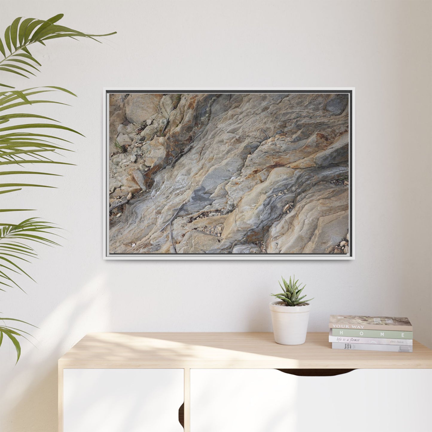 Layers of Earth's History - Unique Stretched Canvas Wall Art