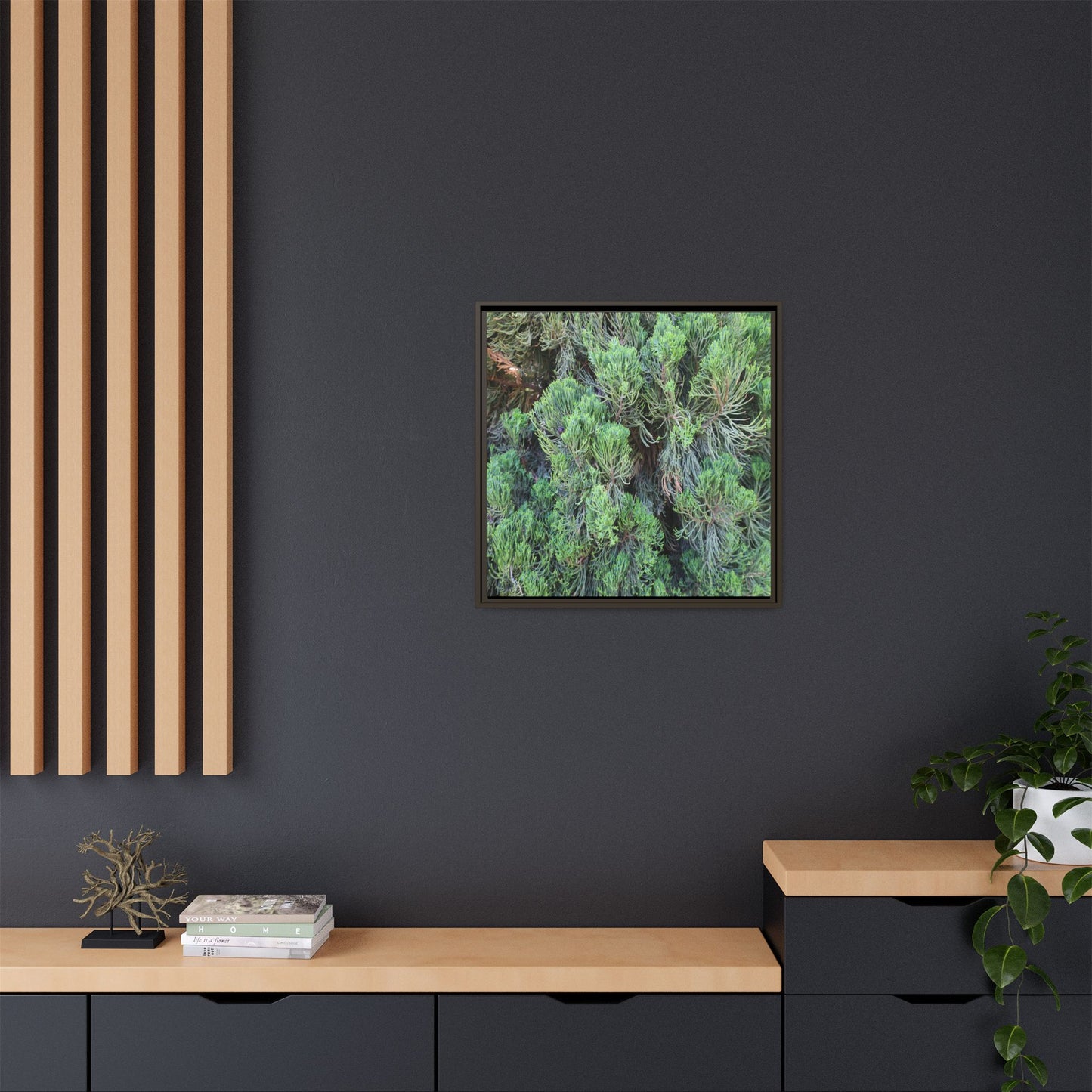 Verdant Whispers - Unique Stretched Canvas Wall Art