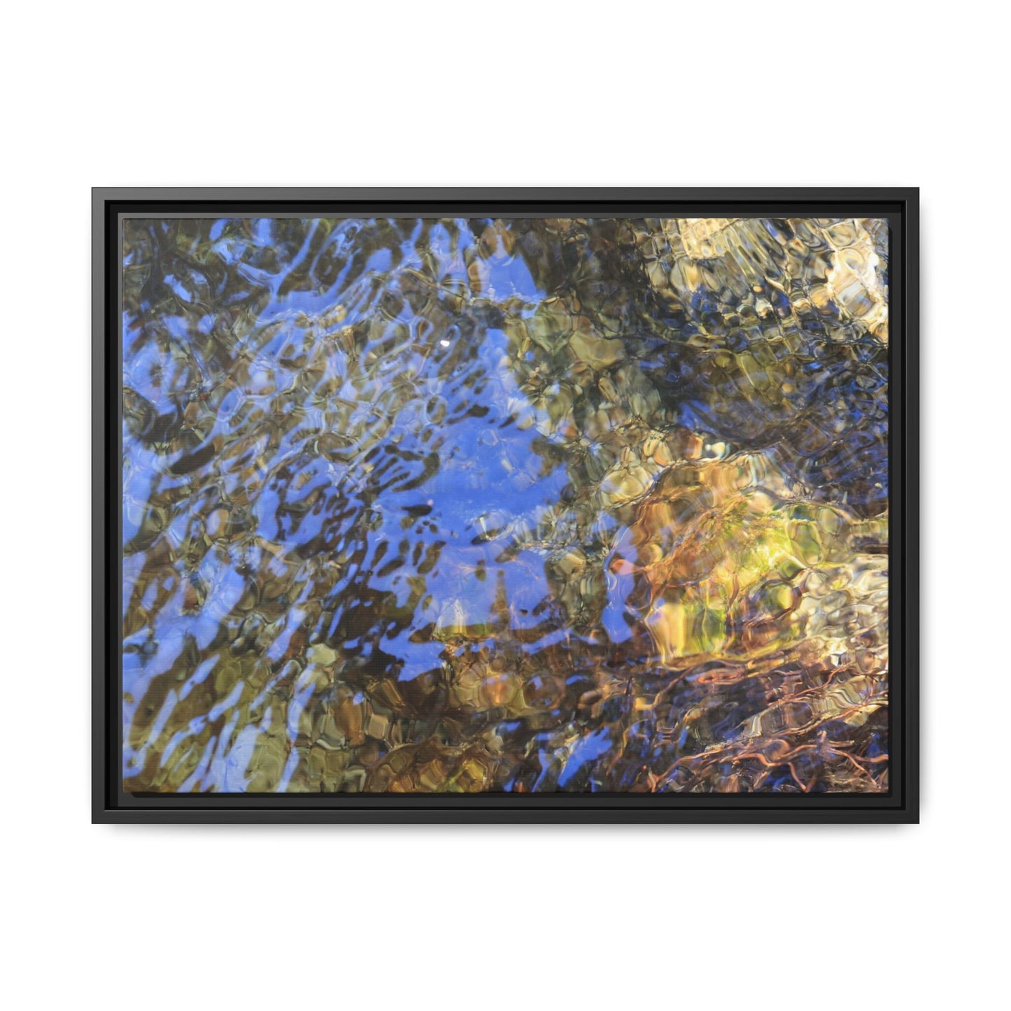 Watery Kaleidoscope - Unique Stretched Canvas Wall Art