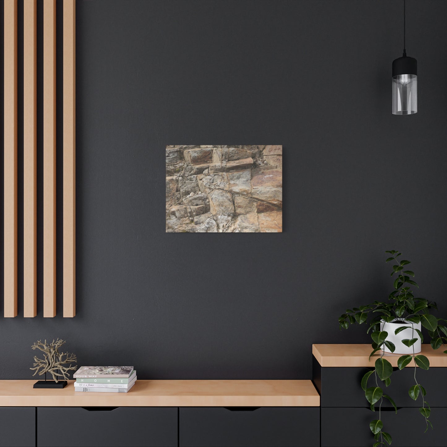 Stone Memories - Unique Frameless Canvas Wall Art