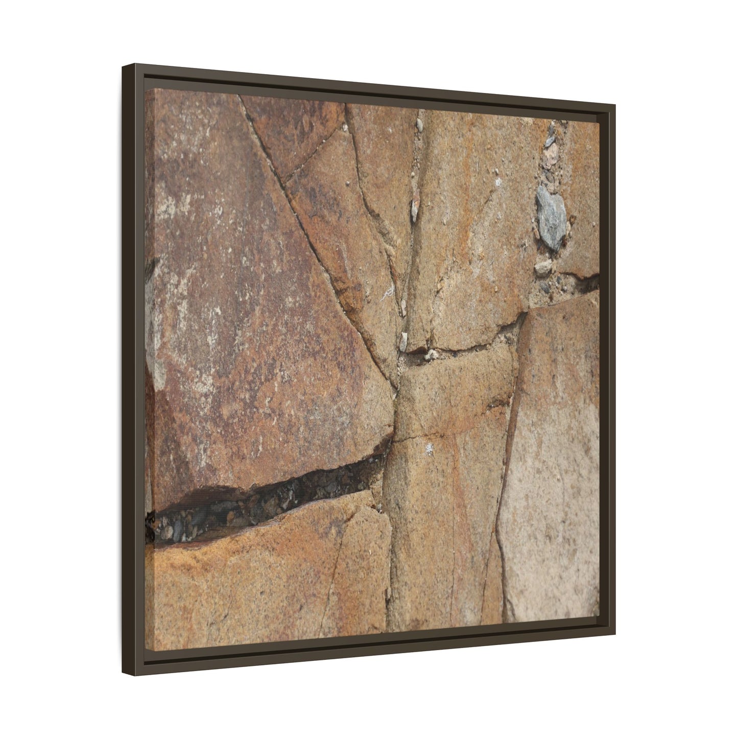 Rusty Crevices - Unique Stretched Canvas Wall Art