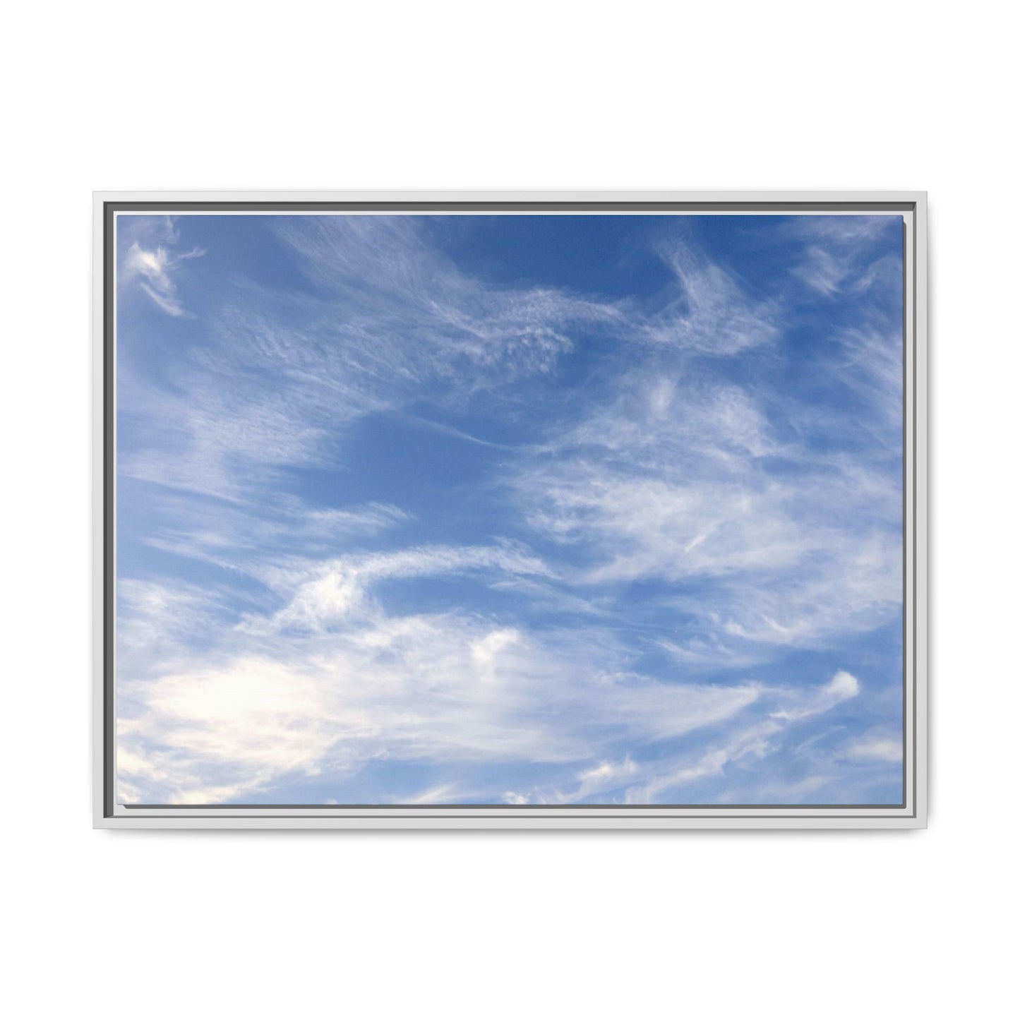 Ethereal Blue Tapestry - Unique Stretched Canvas Wall Art