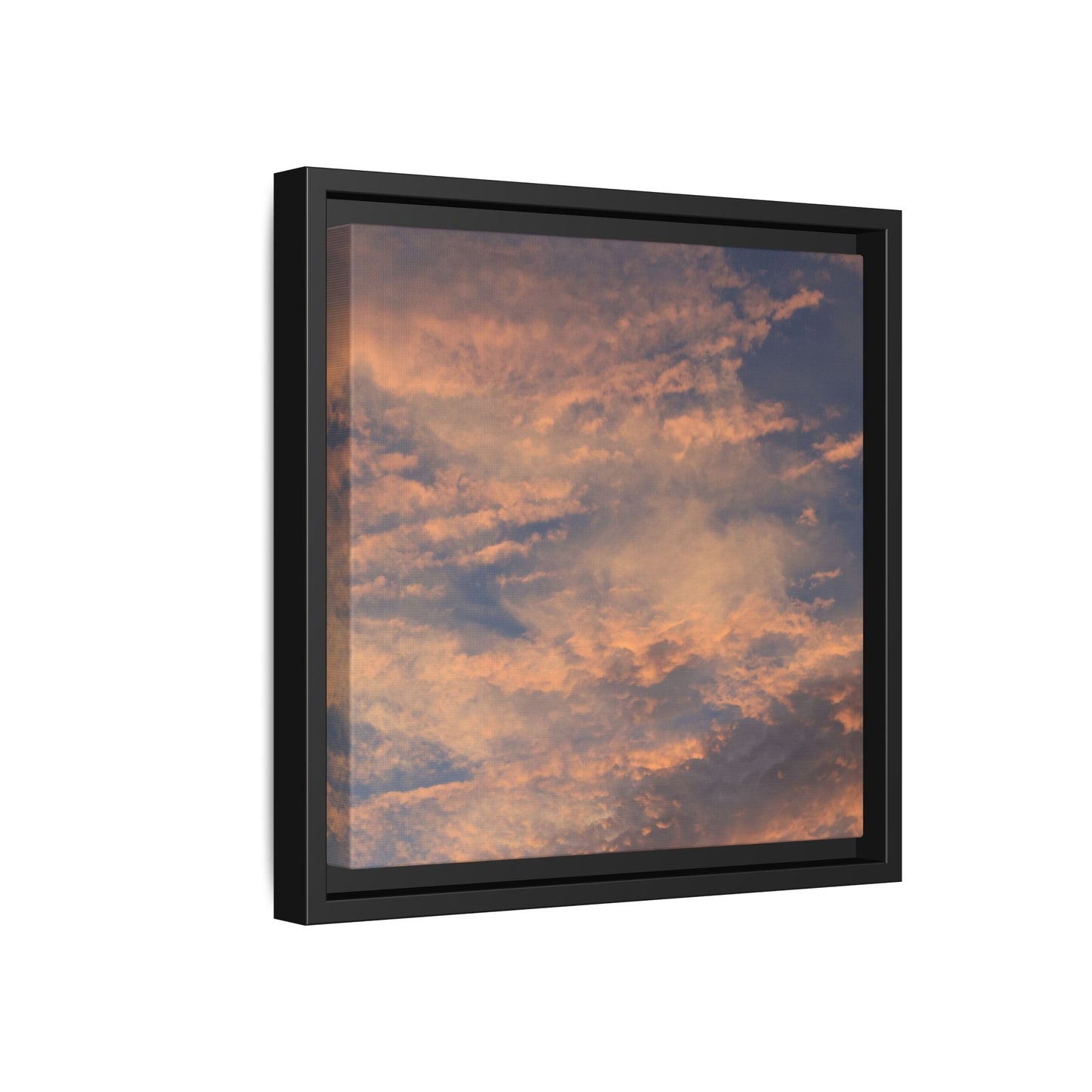 Sunset's Ethereal Canvas - Unique Stretched Canvas Wall Art