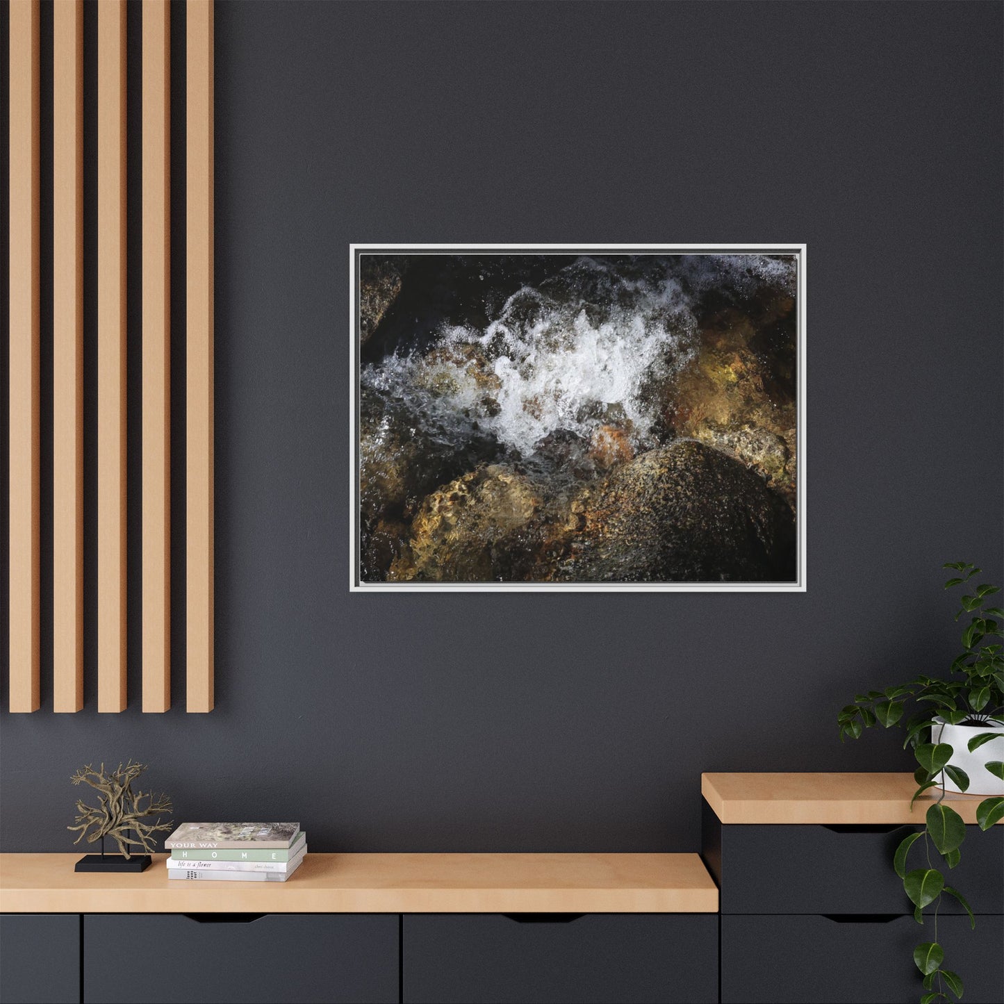 Cascading Momentum - Unique Stretched Canvas Wall Art