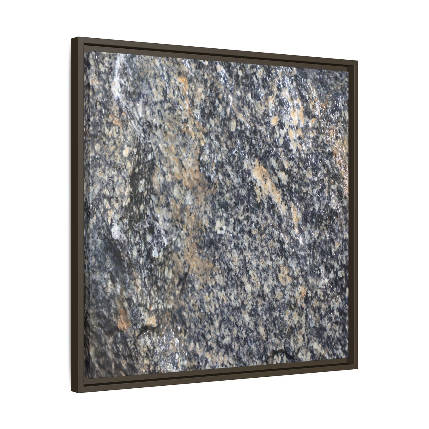 Crystalline Echoes - Unique Stretched Canvas Wall Art