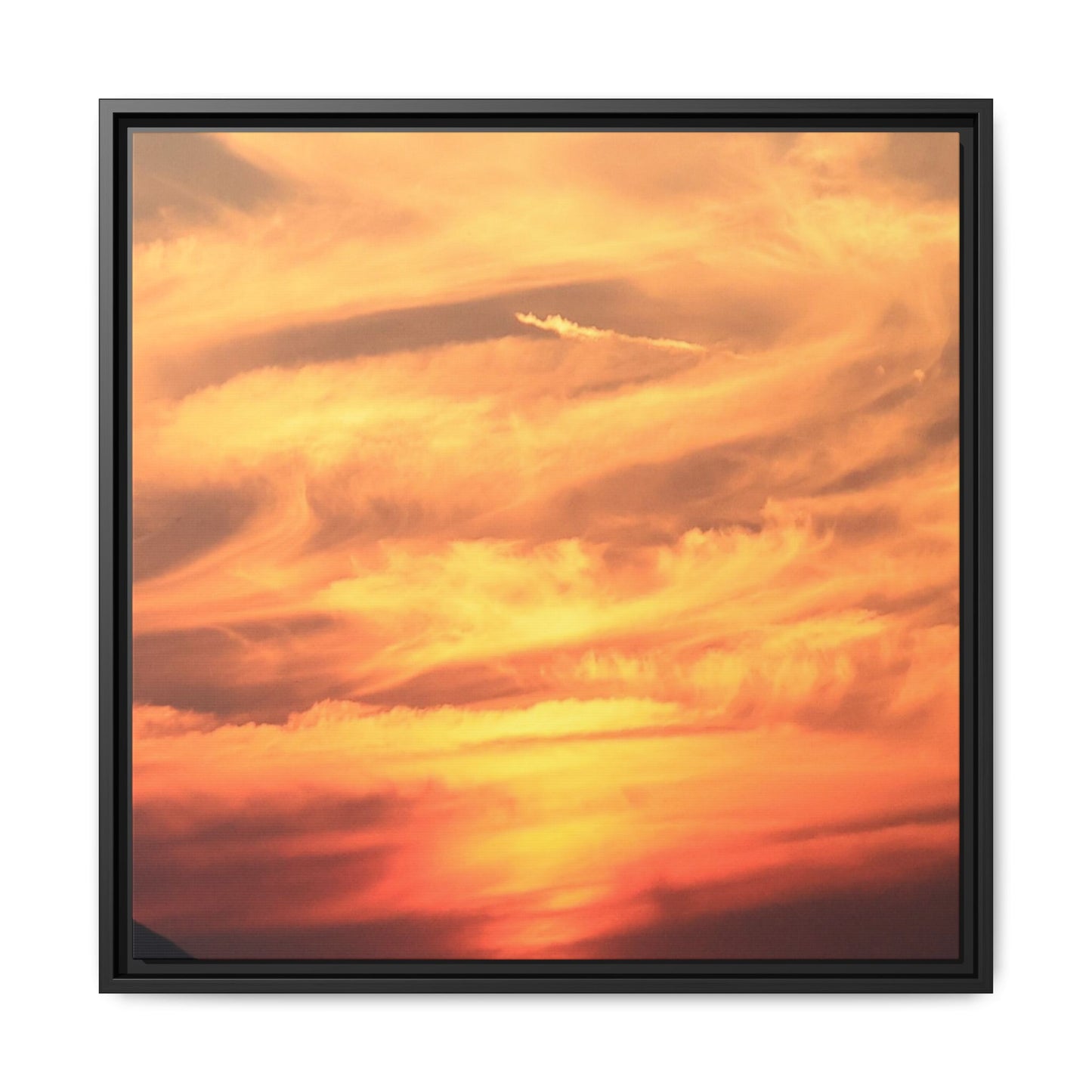 Burning Skies - Unique Stretched Canvas Wall Art