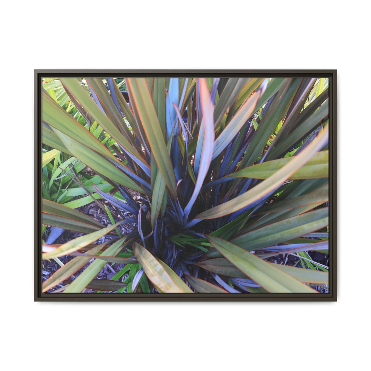 Radiant Leaves - Unique Stretched Canvas Wall Art