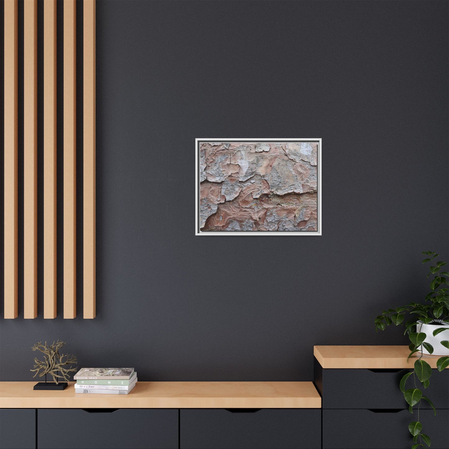 Flaking Serenity - Unique Stretched Canvas Wall Art