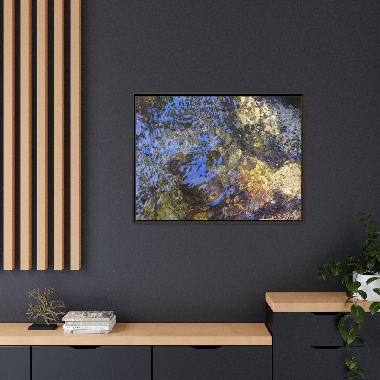 Aquatic Kaleidoscope - Unique Stretched Canvas Wall Art