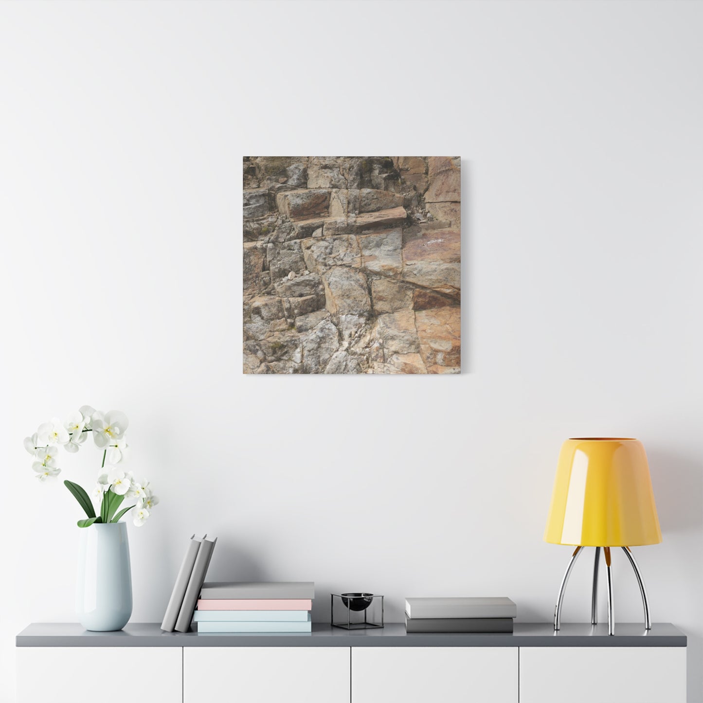 Stone Memories - Unique Frameless Canvas Wall Art