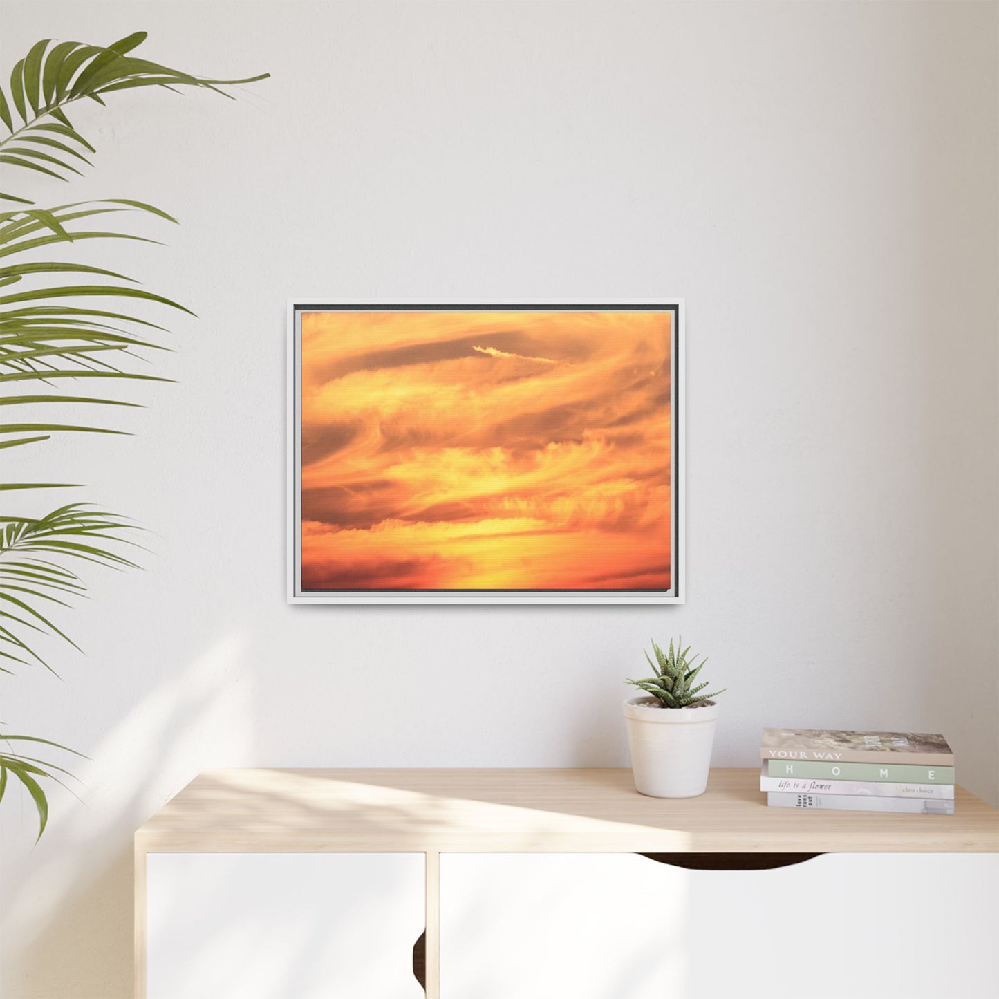 Burning Skies - Unique Stretched Canvas Wall Art