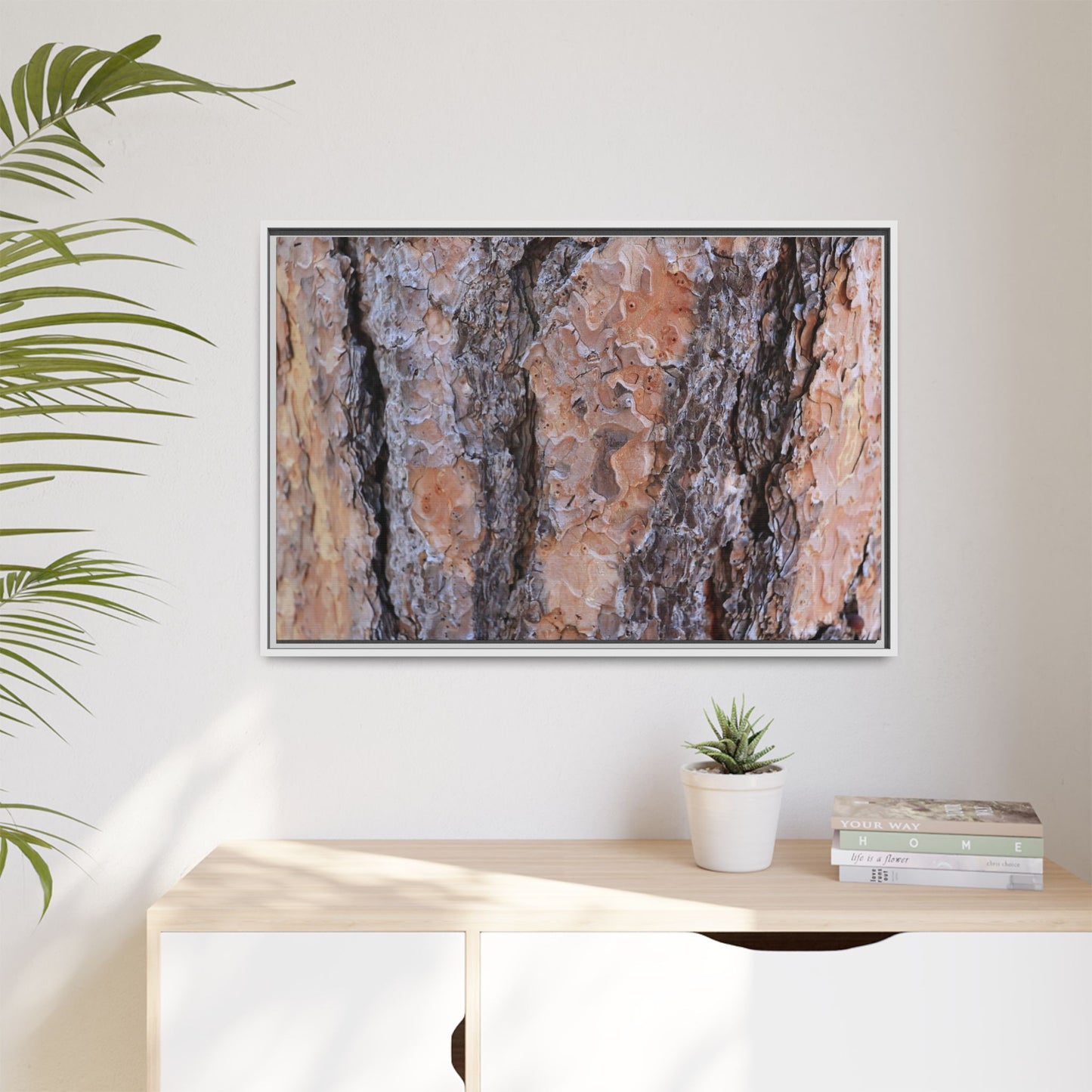 Earthy Embrace - Unique Stretched Canvas Wall Art