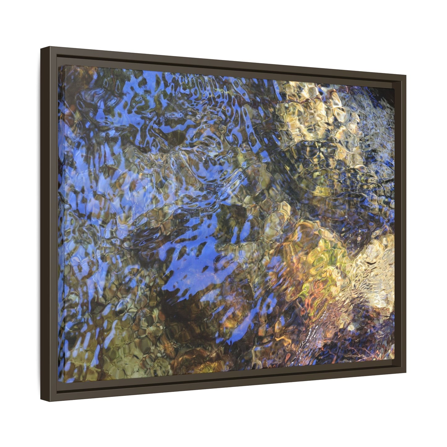 Aquatic Kaleidoscope - Unique Stretched Canvas Wall Art