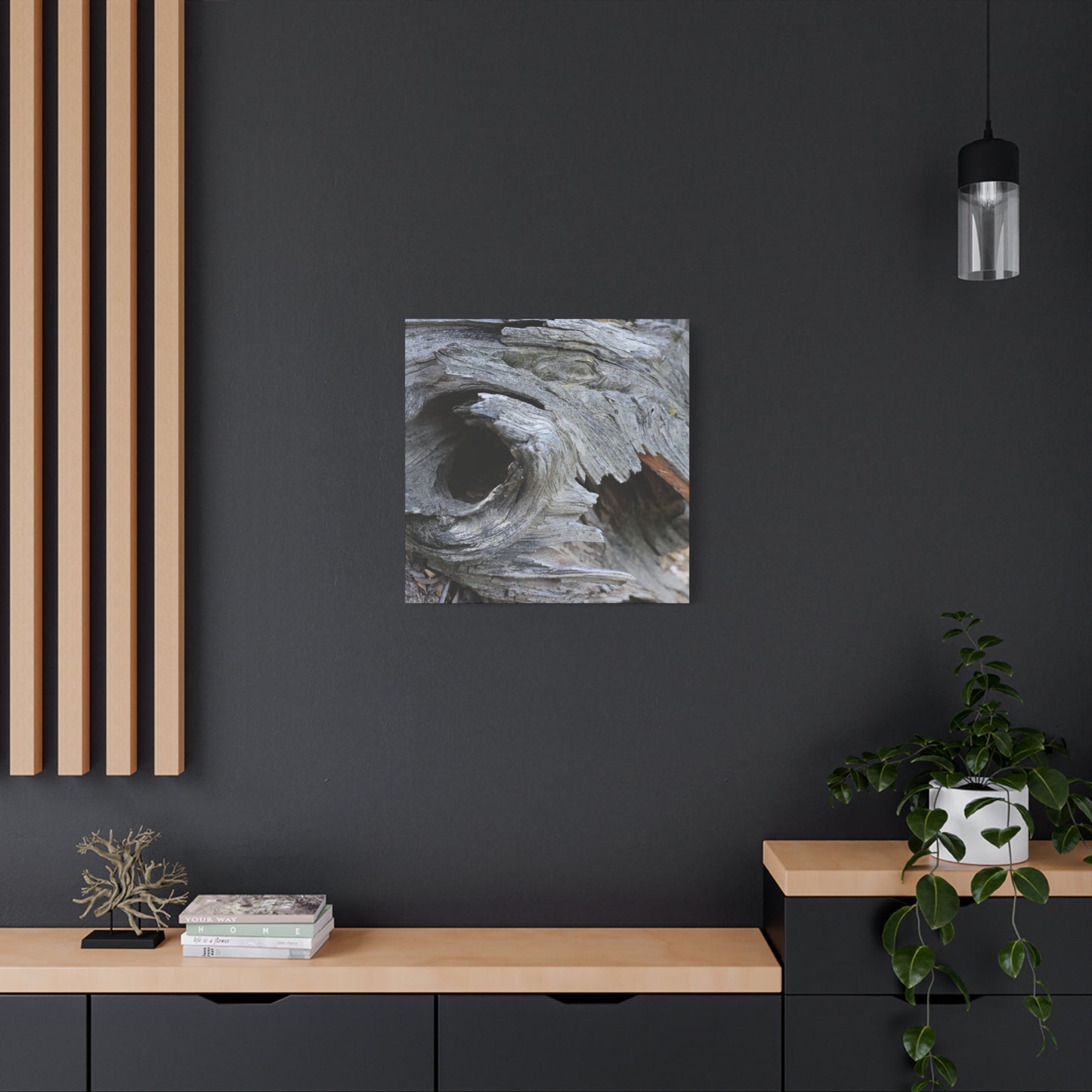 Twisted Whispers of the Forest Floor - Unique Frameless Canvas Wall Art