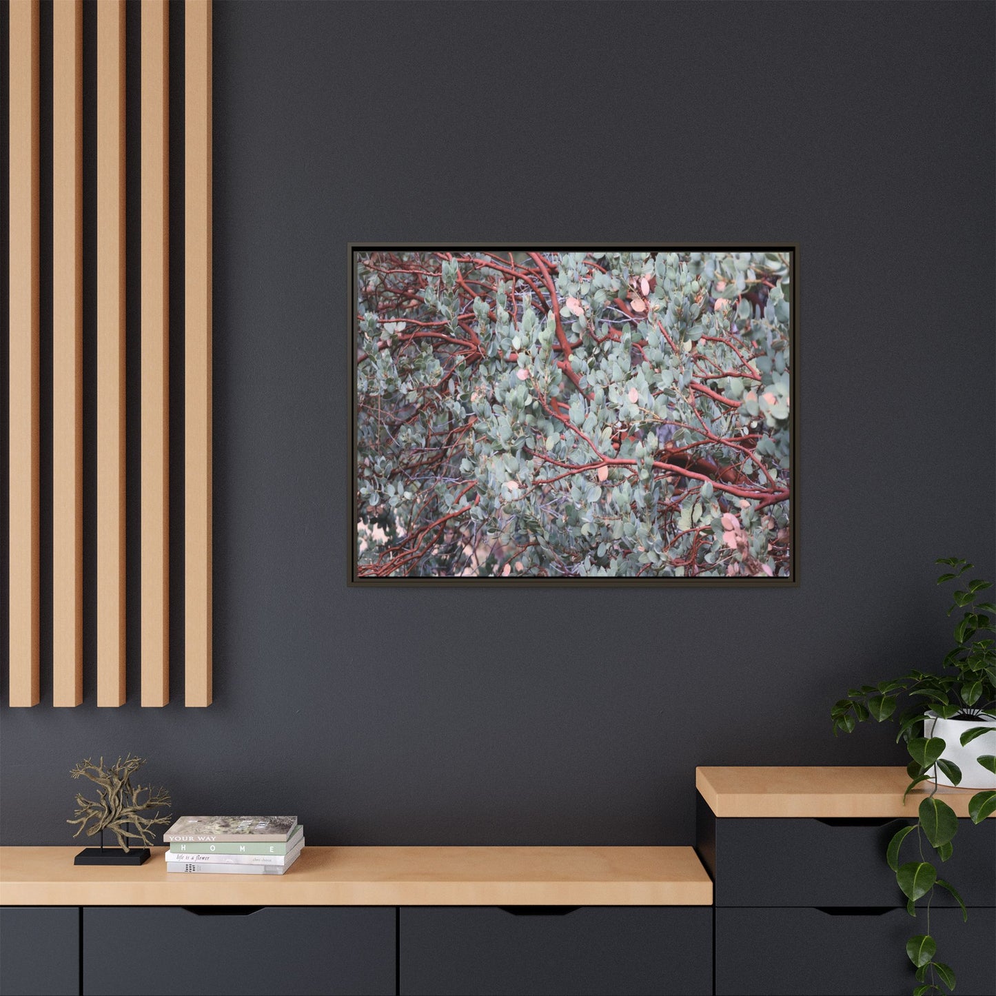 Whispers of Sage - Unique Stretched Canvas Wall Art