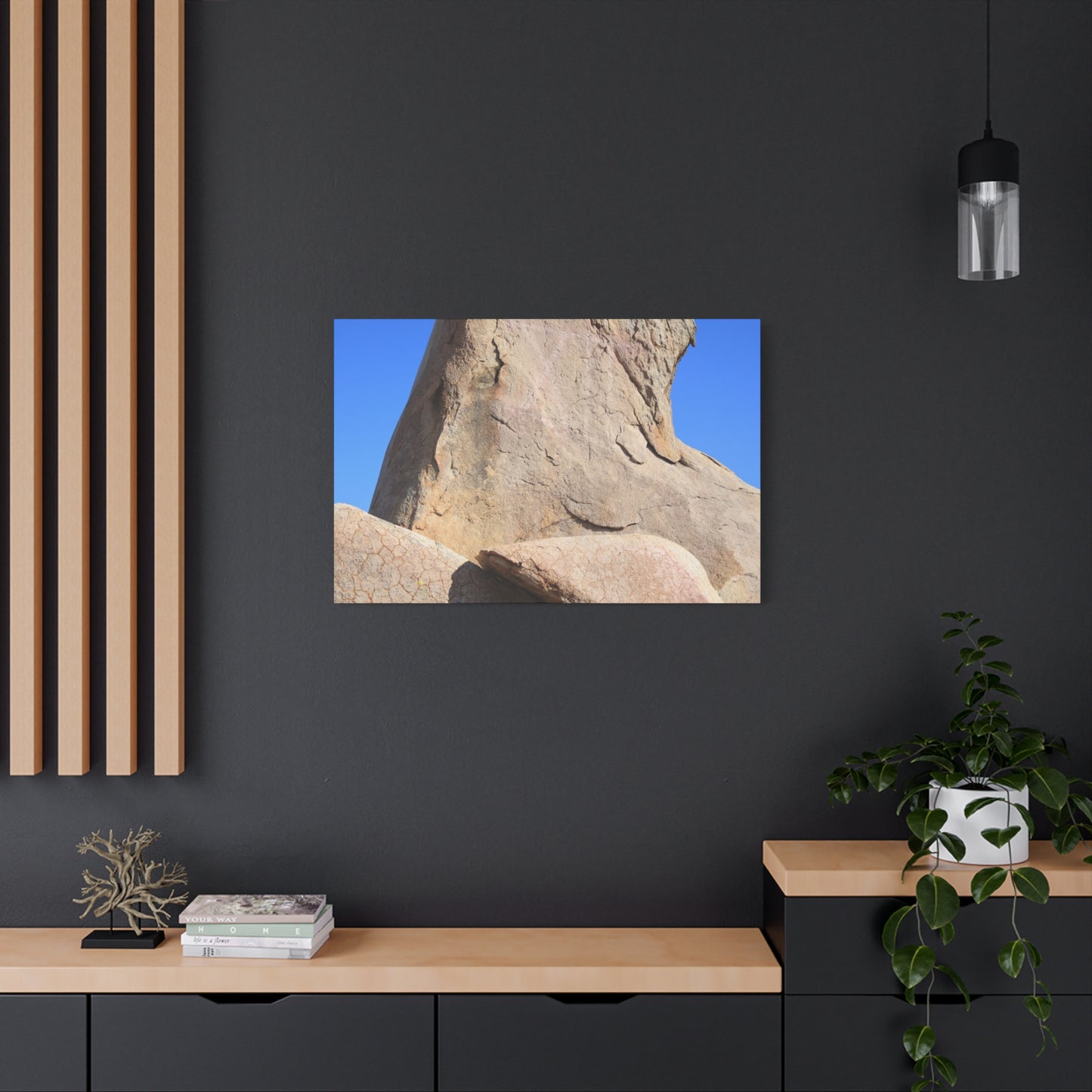 Boulder's Embrace - Unique Frameless Canvas Wall Art