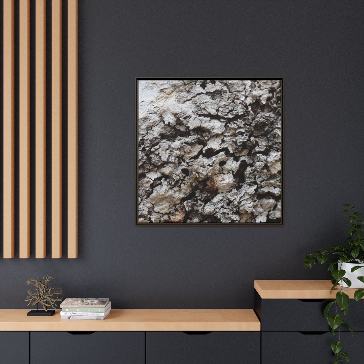 Cracked Terrain - Unique Stretched Canvas Wall Art