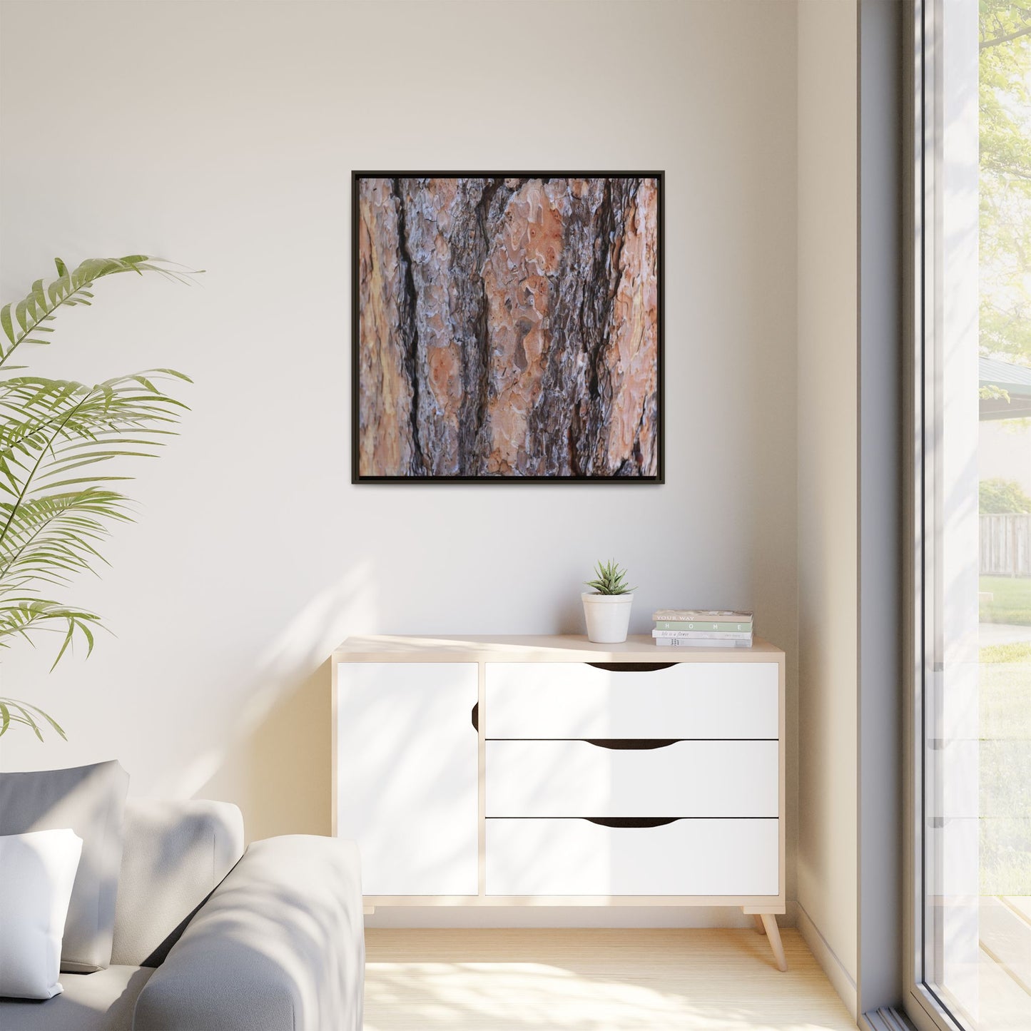 Earthy Embrace - Unique Stretched Canvas Wall Art