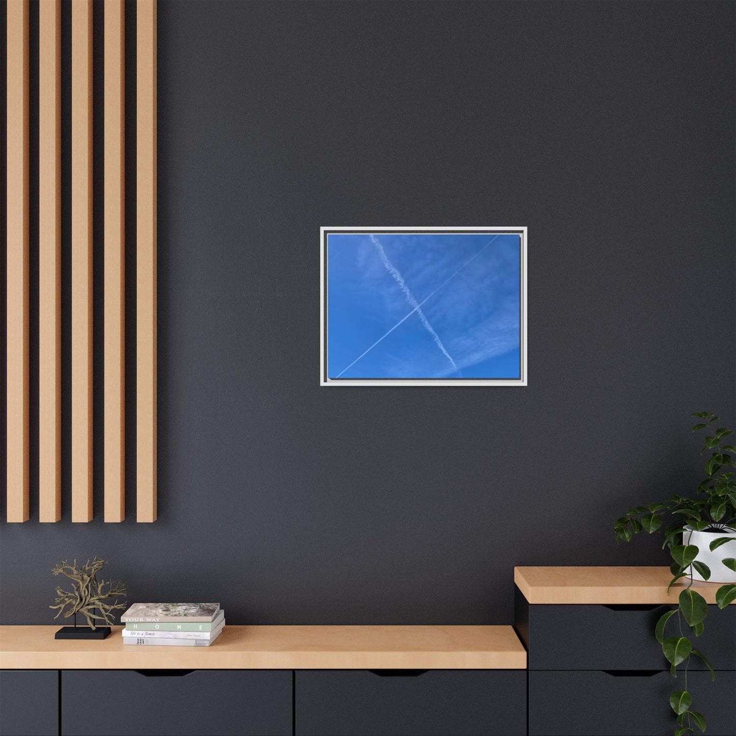 Sky Crossroads - Unique Stretched Canvas Wall Art