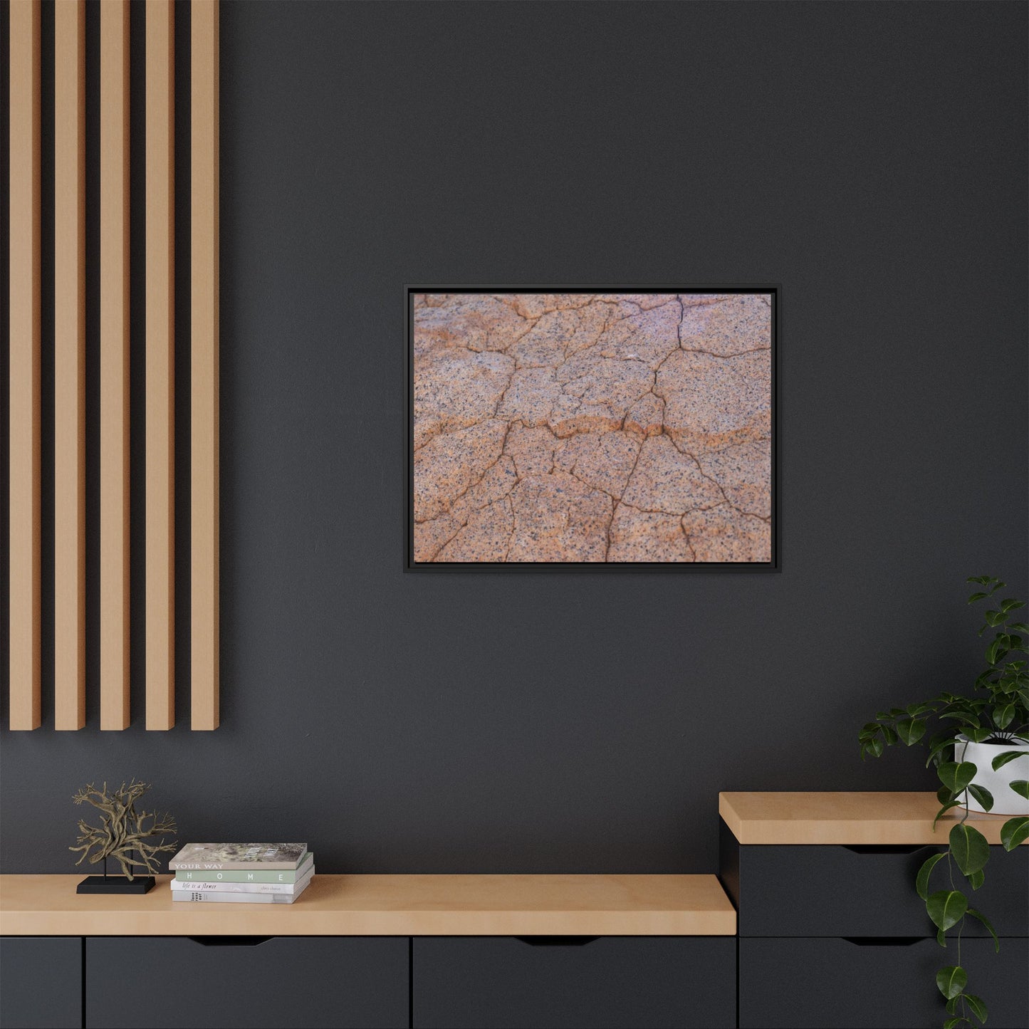 Fragmented Earth - Unique Stretched Canvas Wall Art