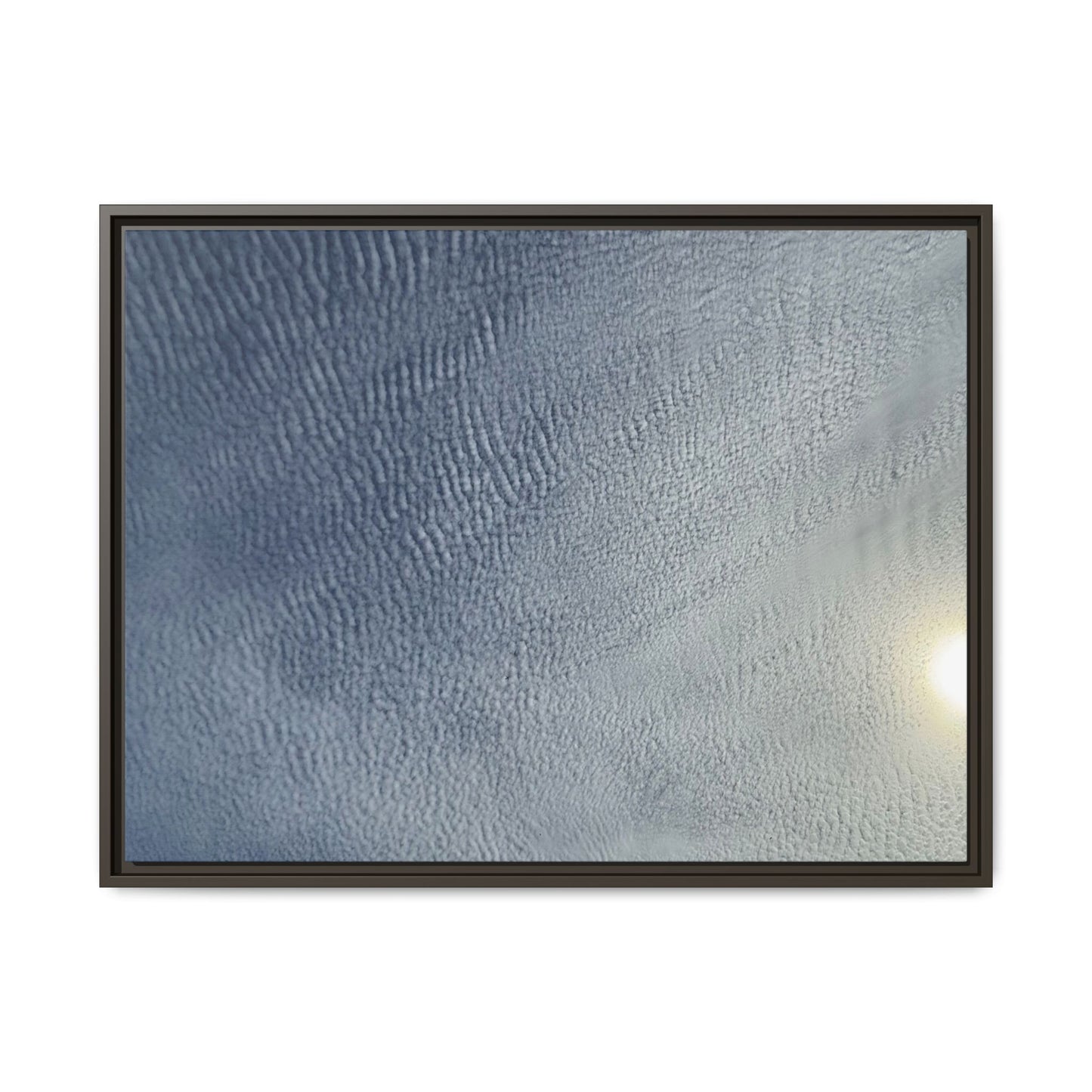 Undulating Whispers of Cerulean Stillness - Unique Stretched Canvas Wall Art