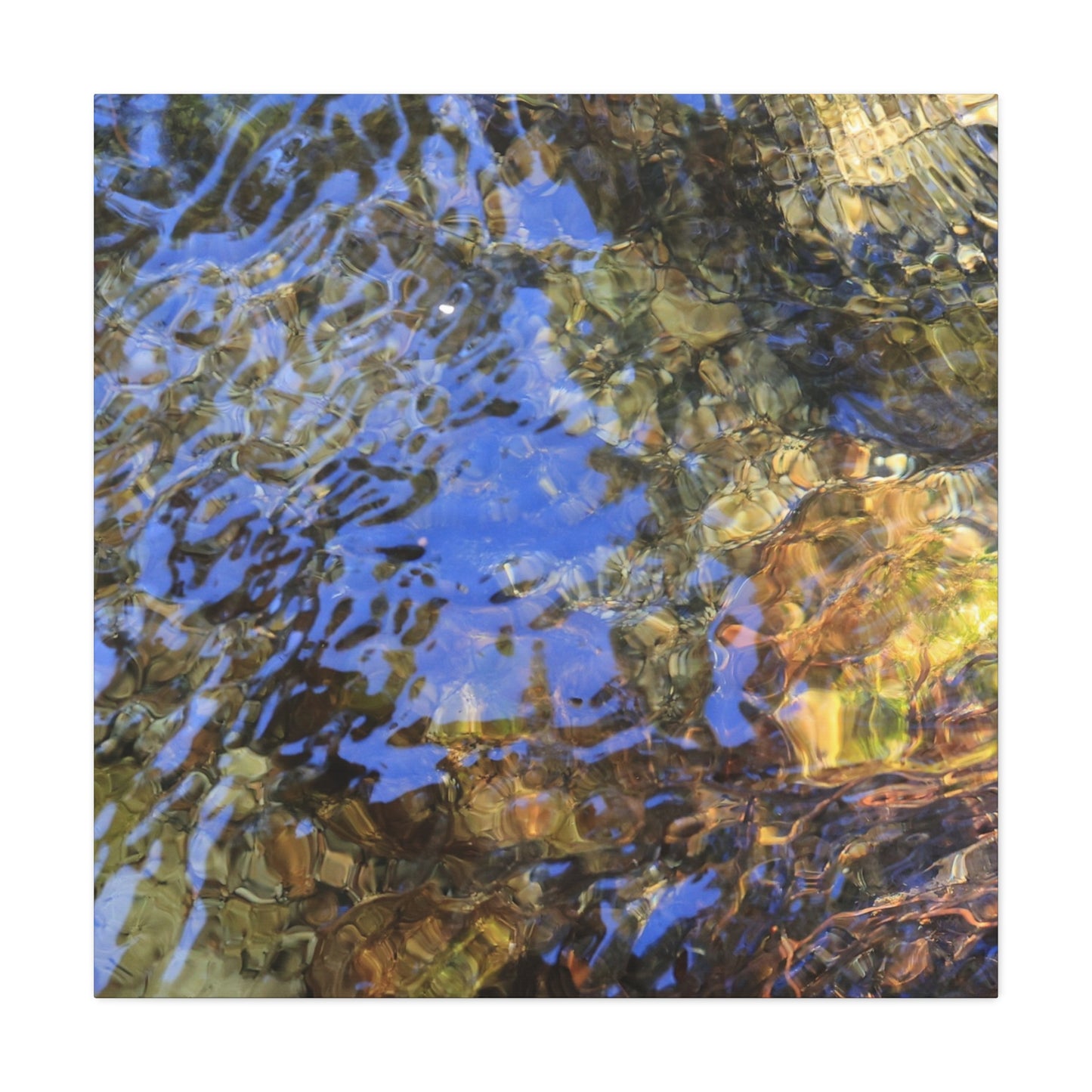Water's Whisper - Unique Frameless Canvas Wall Art