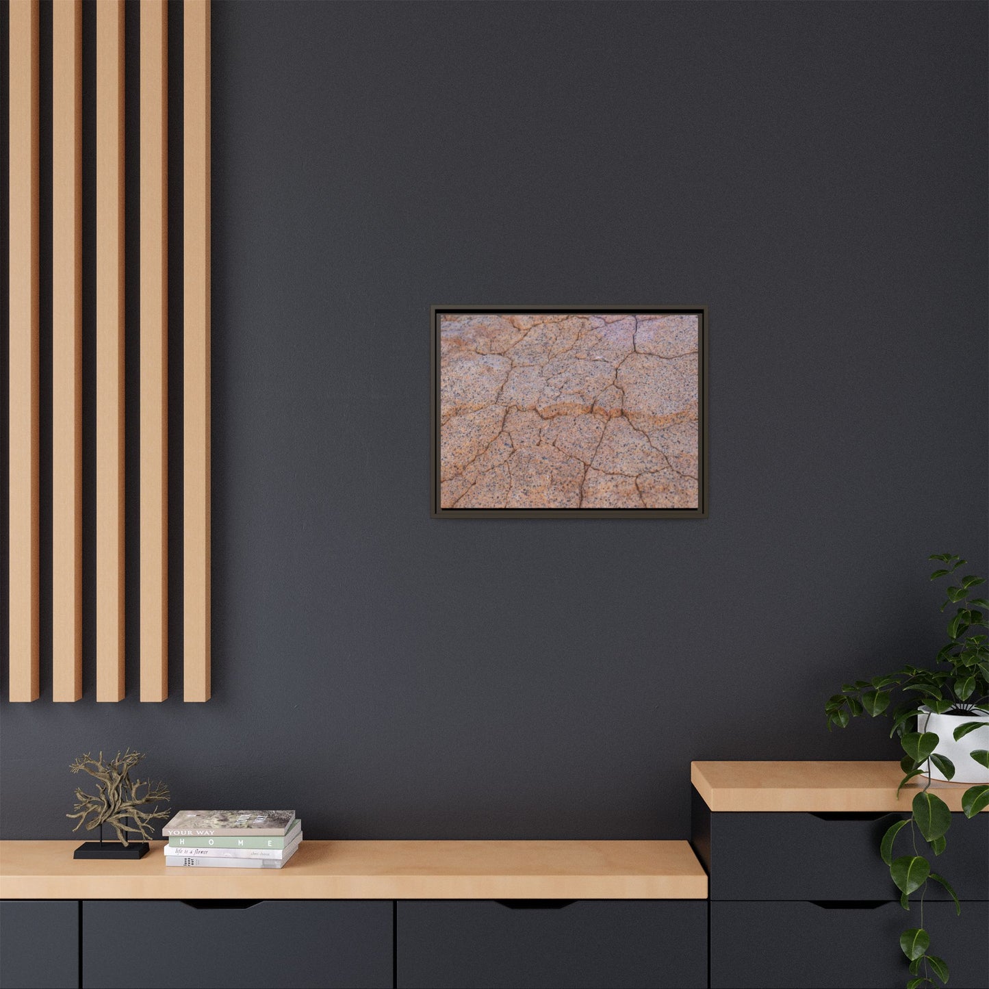 Fragmented Earth - Unique Stretched Canvas Wall Art