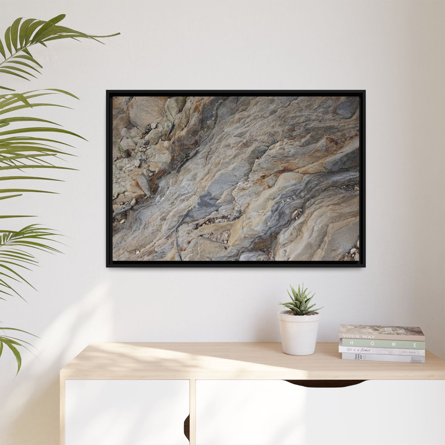 Layers of Earth's History - Unique Stretched Canvas Wall Art
