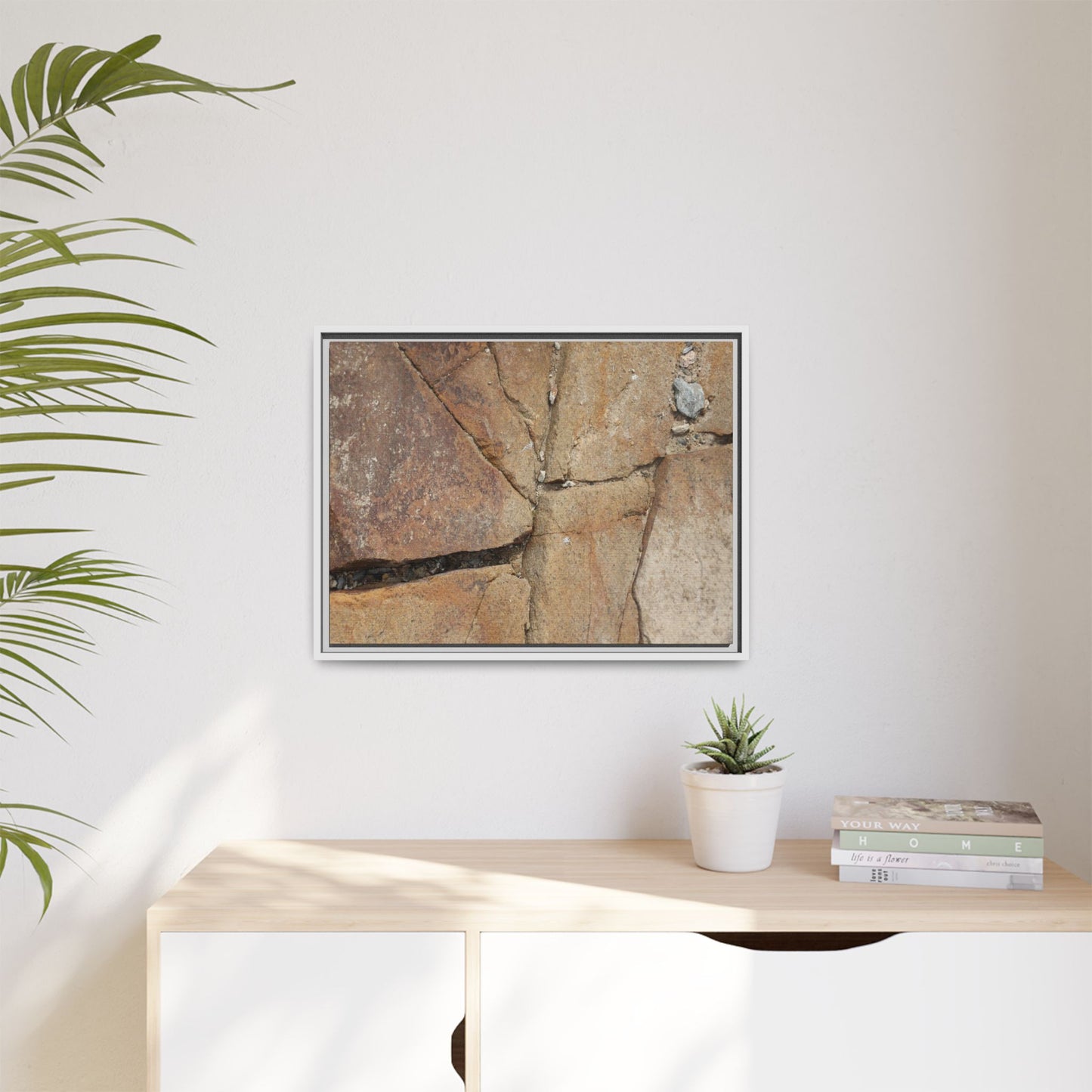 Rusty Crevices - Unique Stretched Canvas Wall Art