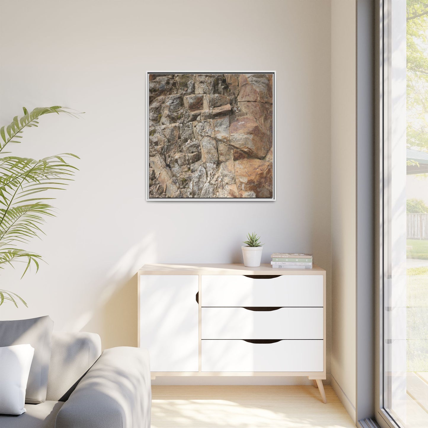 Sandstone Symphony - Unique Stretched Canvas Wall Art