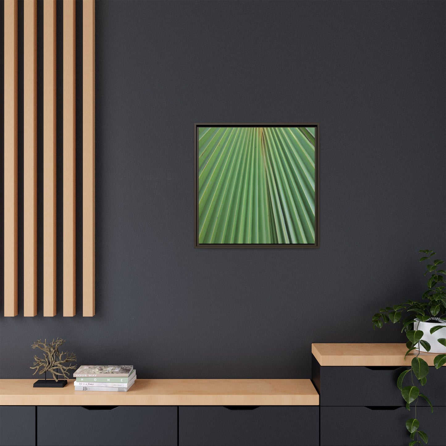 Verdant Veins - Unique Stretched Canvas Wall Art