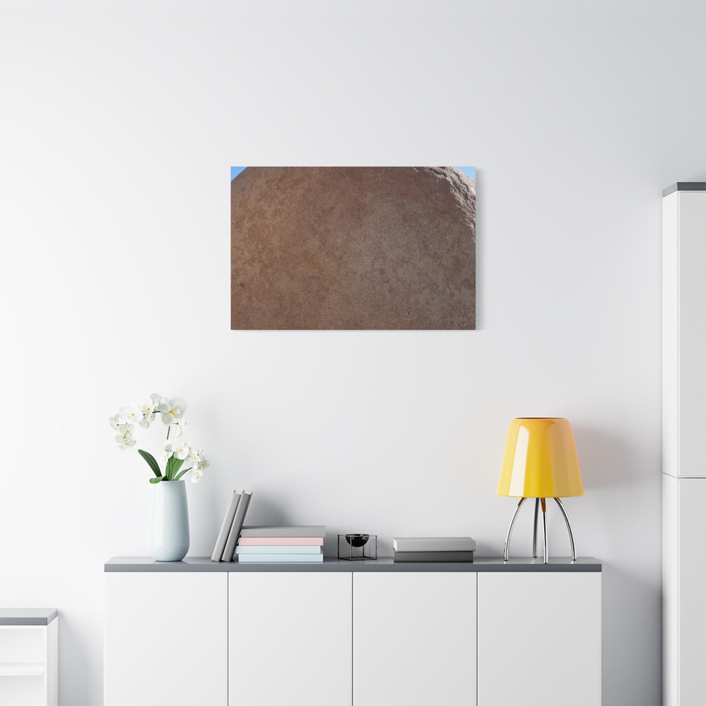 Stone Sphere of Silence - Unique Frameless Canvas Wall Art