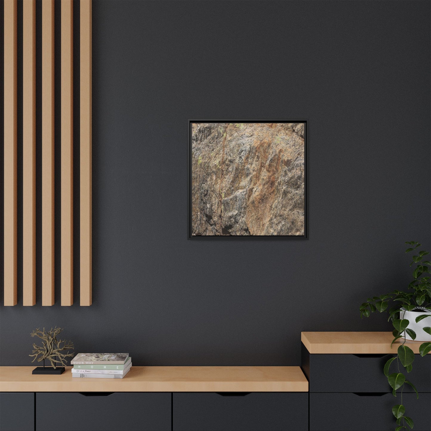 Weathered Rock Formation - Unique Stretched Canvas Wall Art