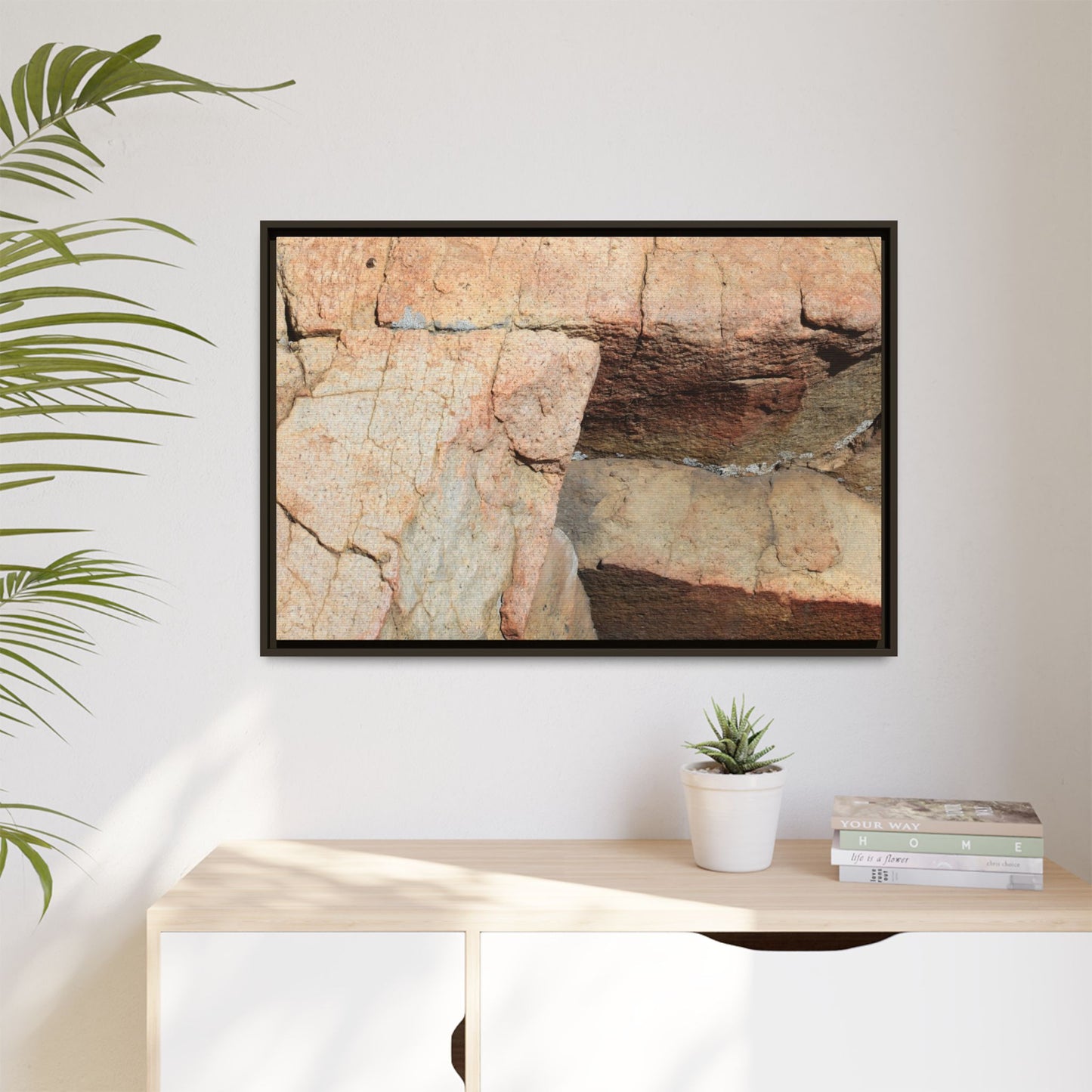 Fractured Stone - Unique Stretched Canvas Wall Art