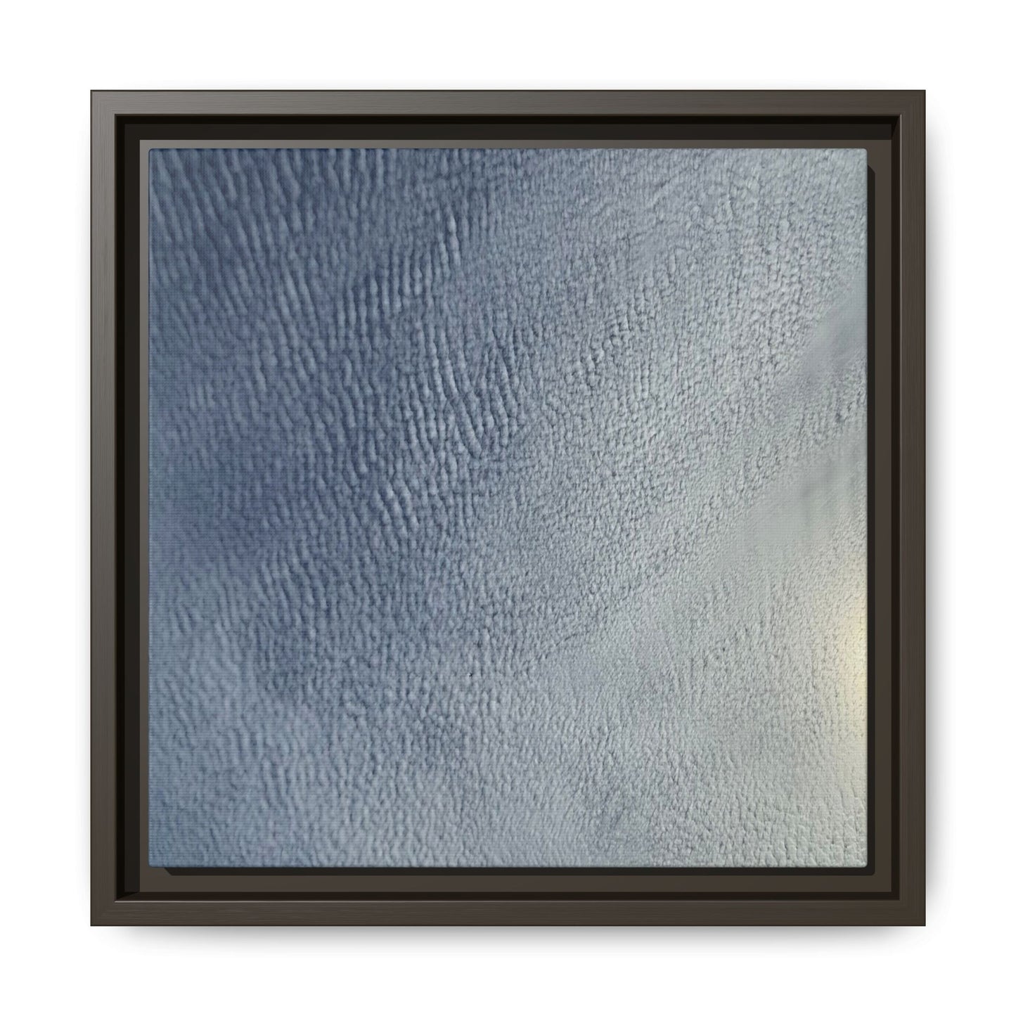 Undulating Whispers of Cerulean Stillness - Unique Stretched Canvas Wall Art