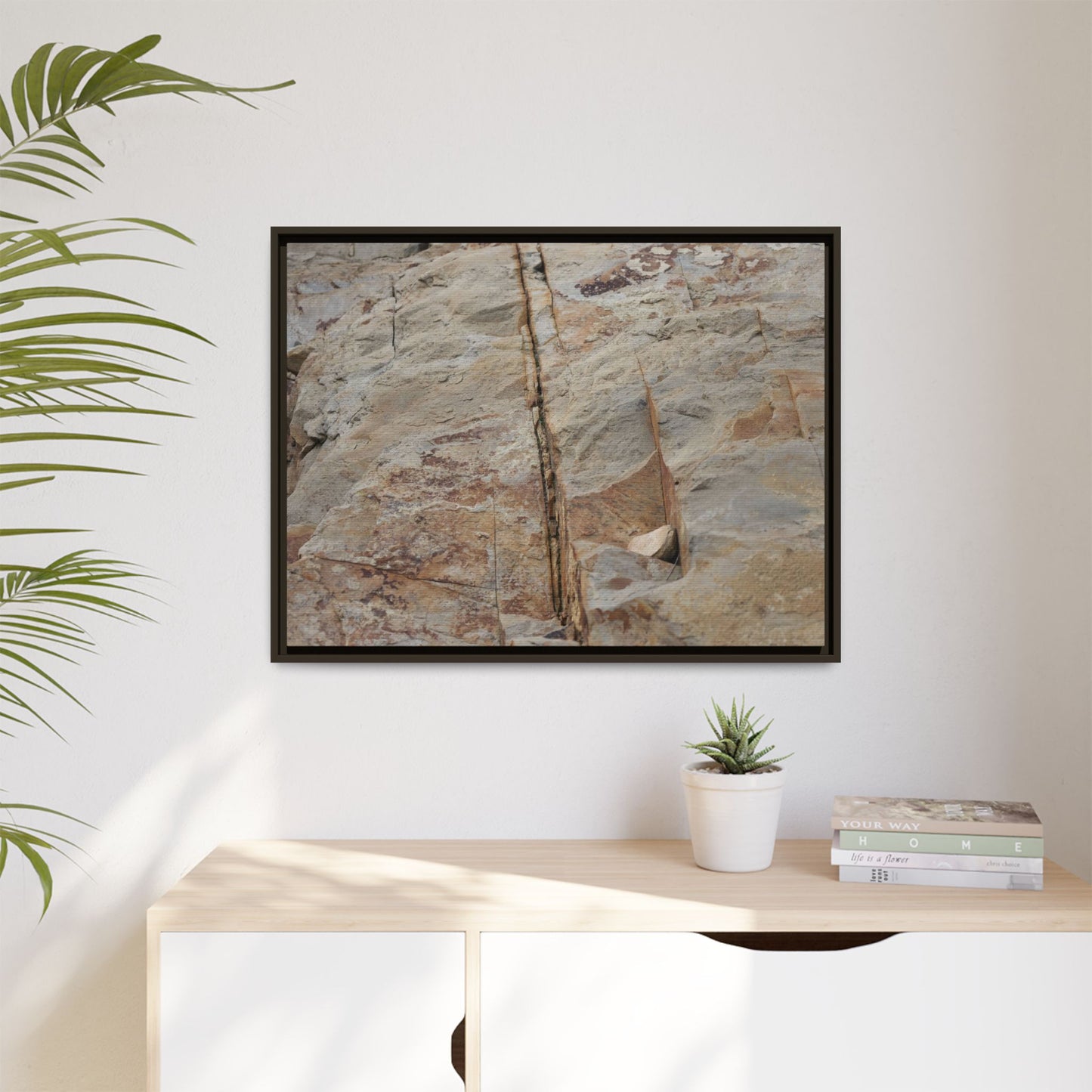 Sedimentary Symphony - Unique Stretched Canvas Wall Art