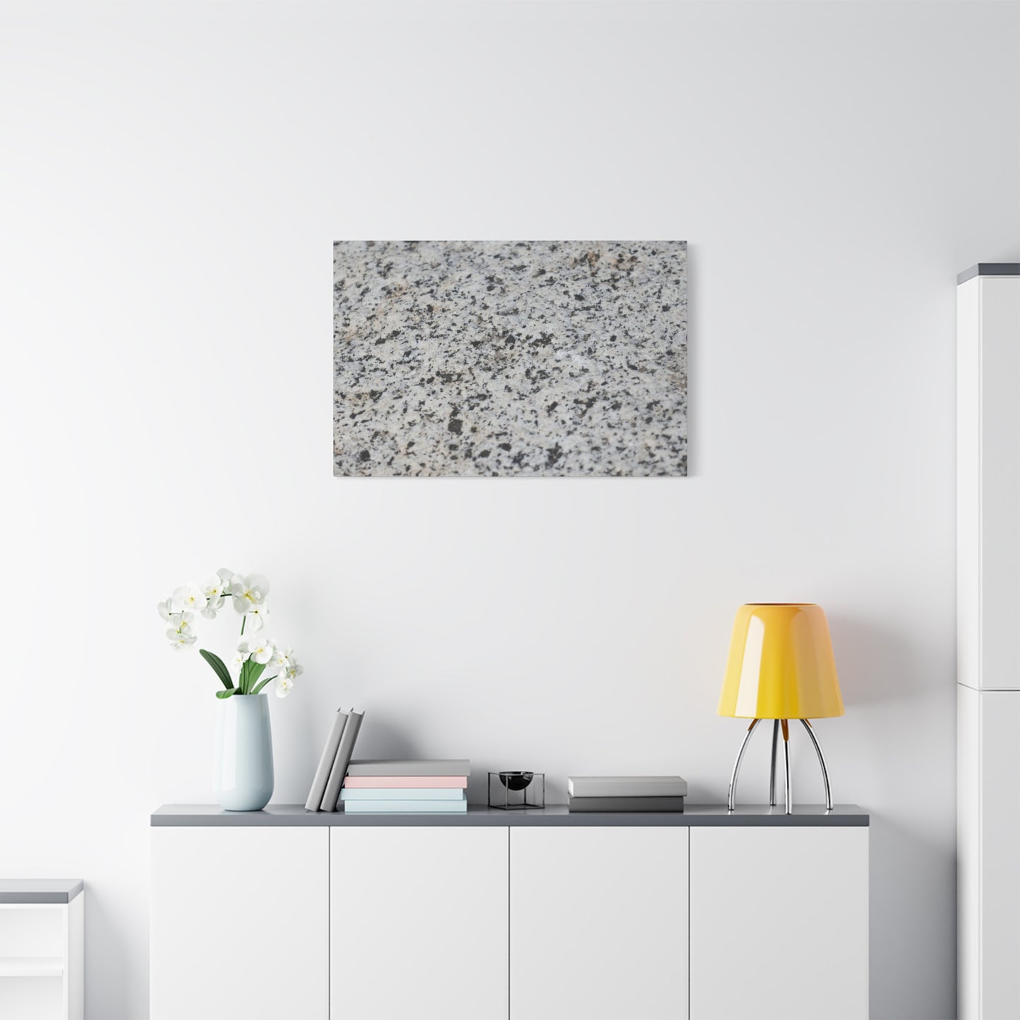 Speckled Silence - Unique Frameless Canvas Wall Art