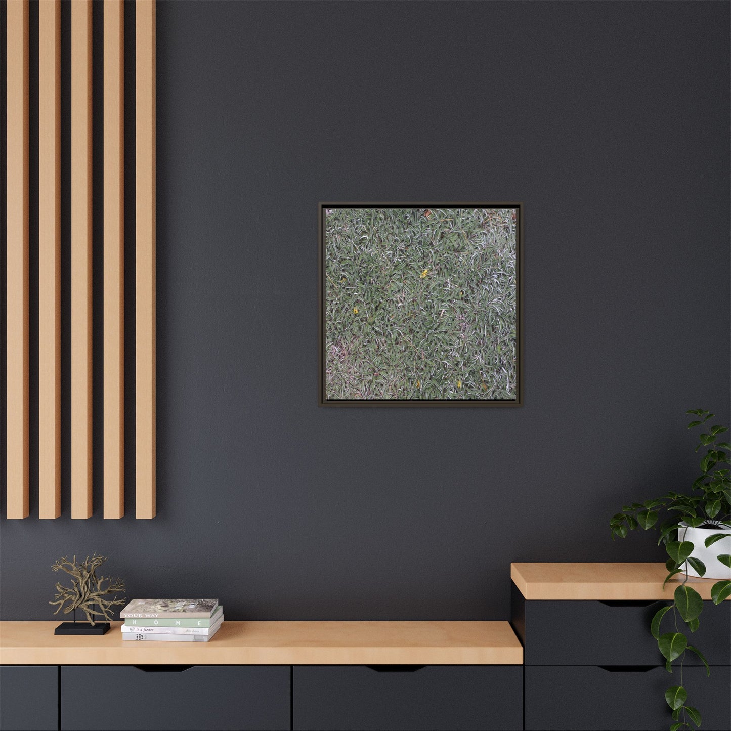 Grassy Texture - Unique Stretched Canvas Wall Art