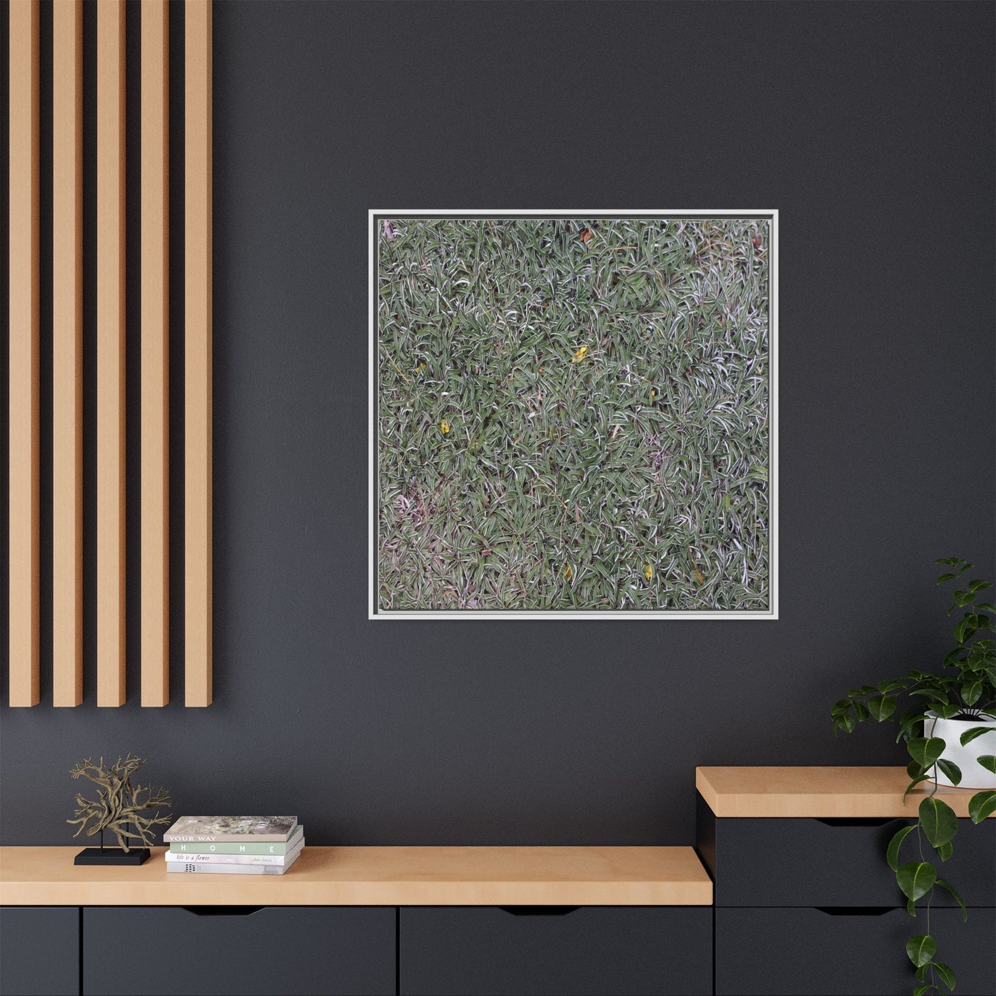 Grassy Texture - Unique Stretched Canvas Wall Art